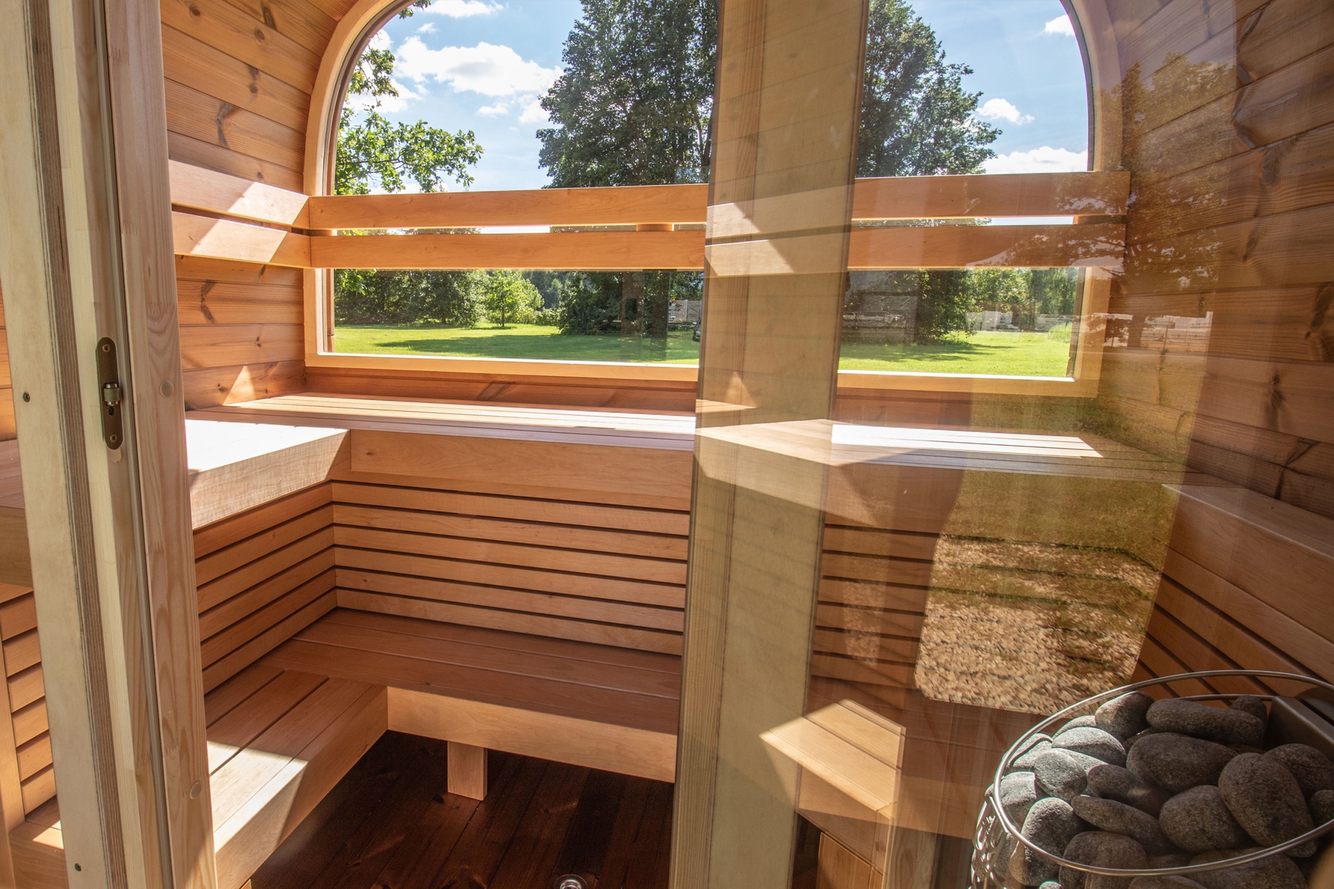 Sauna fińska zewnętrzna Leil® Saunas Dice Dual 4-osobowa