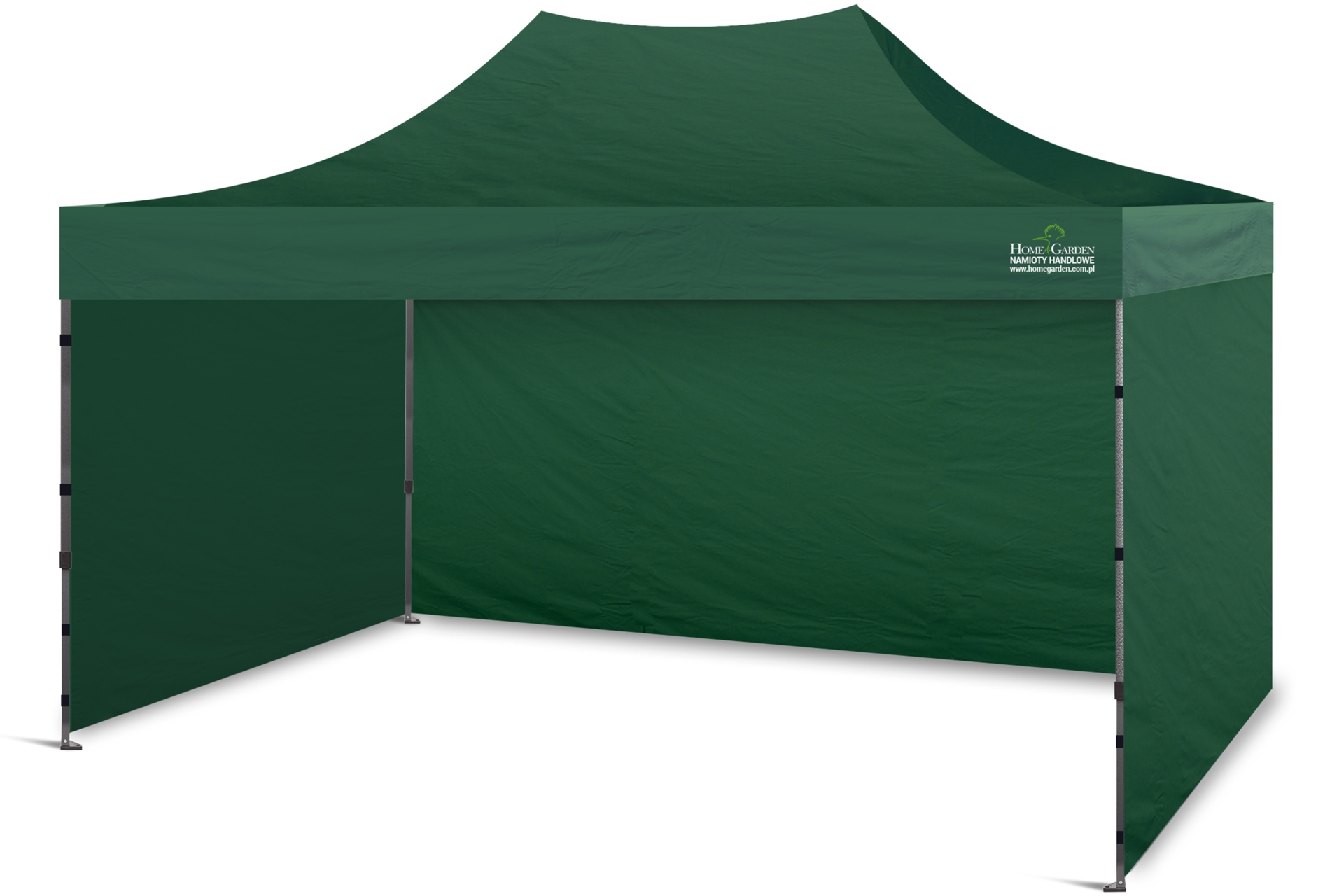 Namiot handlowy 450 x 300 cm zielony