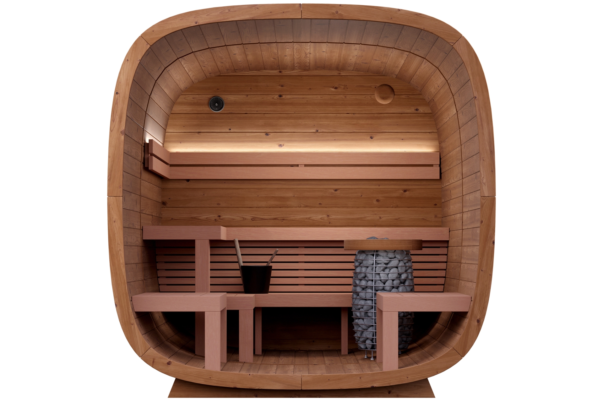 Sauna fińska zewnętrzna Leil® Saunas Dice Dual 4-osobowa