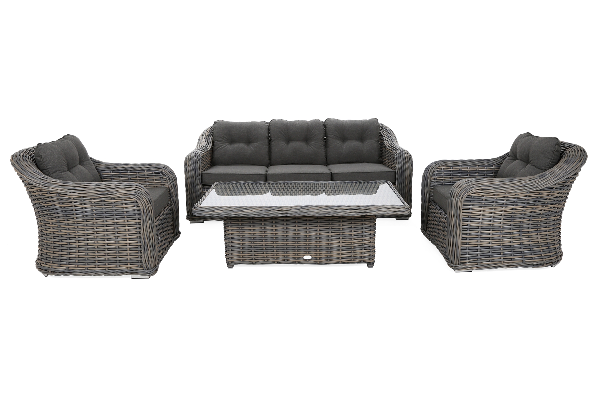 Meble ogrodowe technorattanowe Foggia Flex Silk Grey / Grey Melange