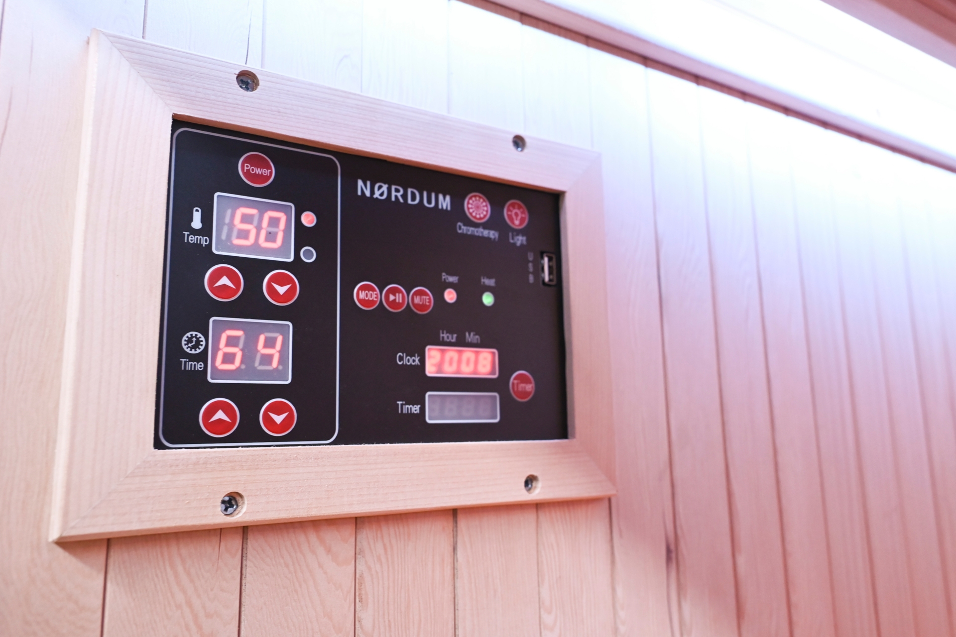 Sauna hybrydowa Nordum Combi Line 2-osobowa czarna