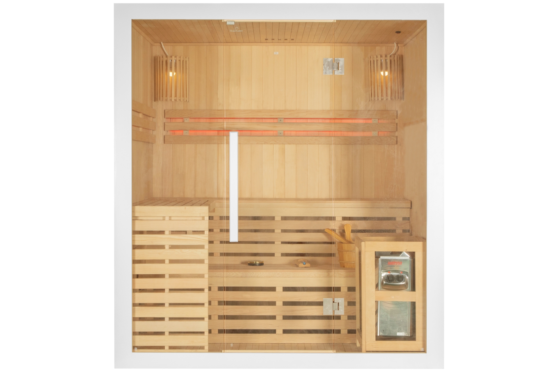 Sauna fińska EA4 White z piecem 4-osobowa