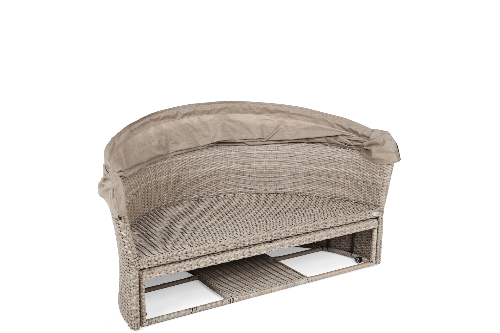 Sofa ogrodowa z baldachimem Sydney Beige / Brown Melange
