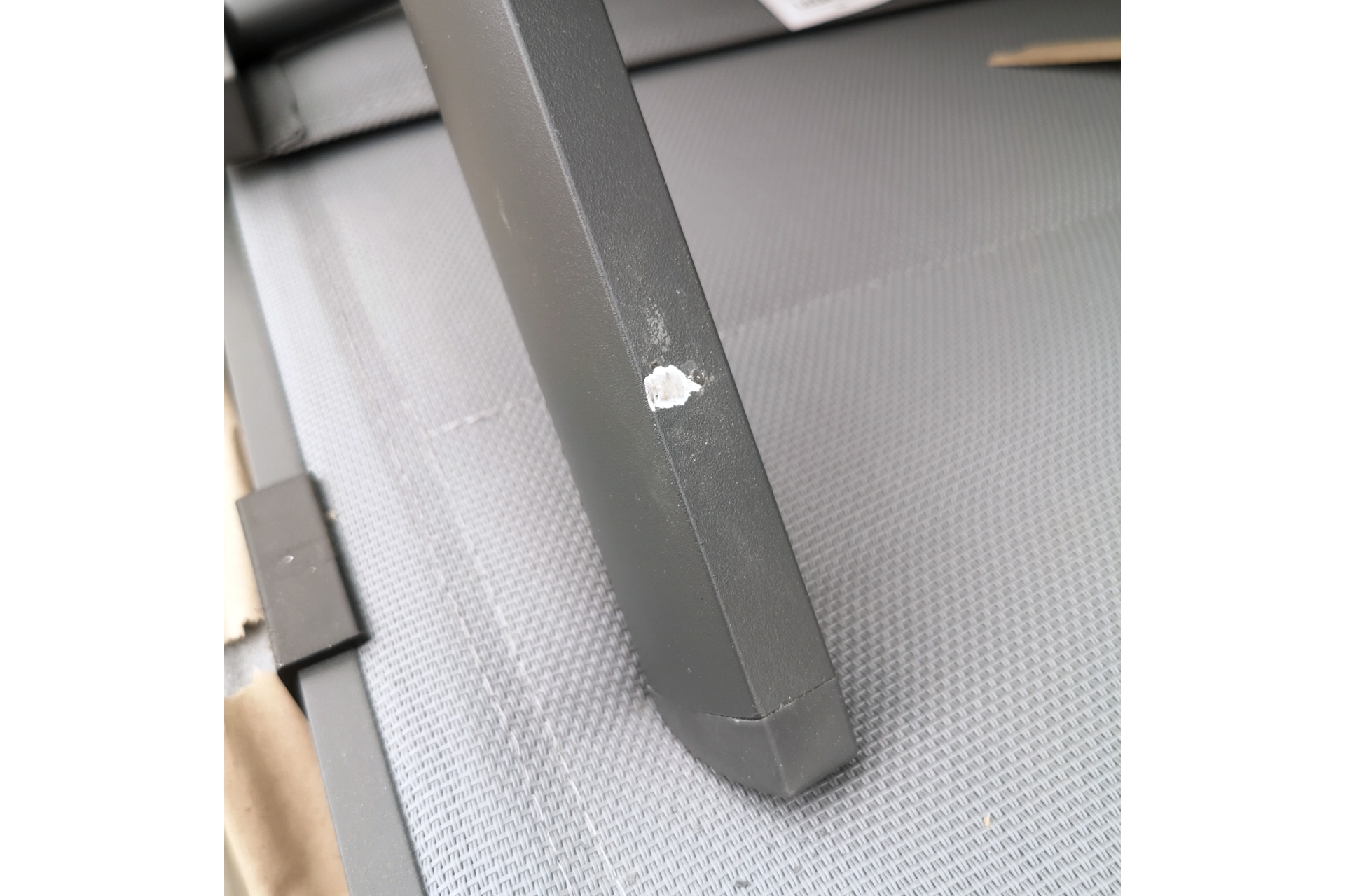 Leżak ogrodowy aluminiowy Ibiza szary II gat. Leżak ogrodowy aluminiowy Ibiza Grey / Window Grey II. gatunek