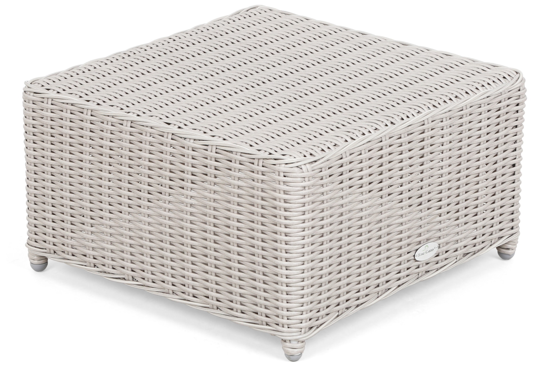 Kosz ogrodowy technorattanowy Michigan White / Grey