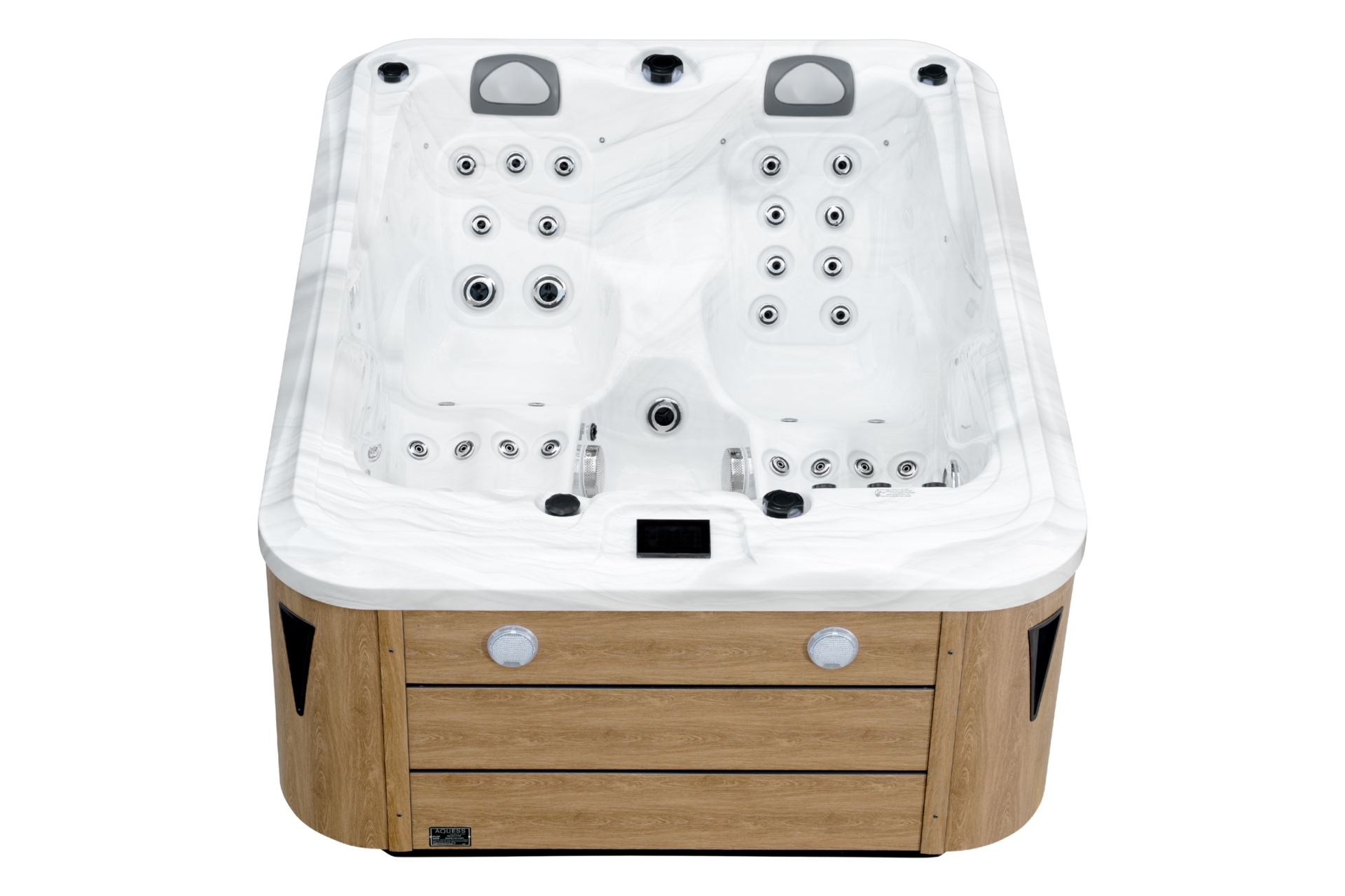 Wanna ogrodowa z hydromasażem Aquess Nevara 2752 3-osobowa Brown