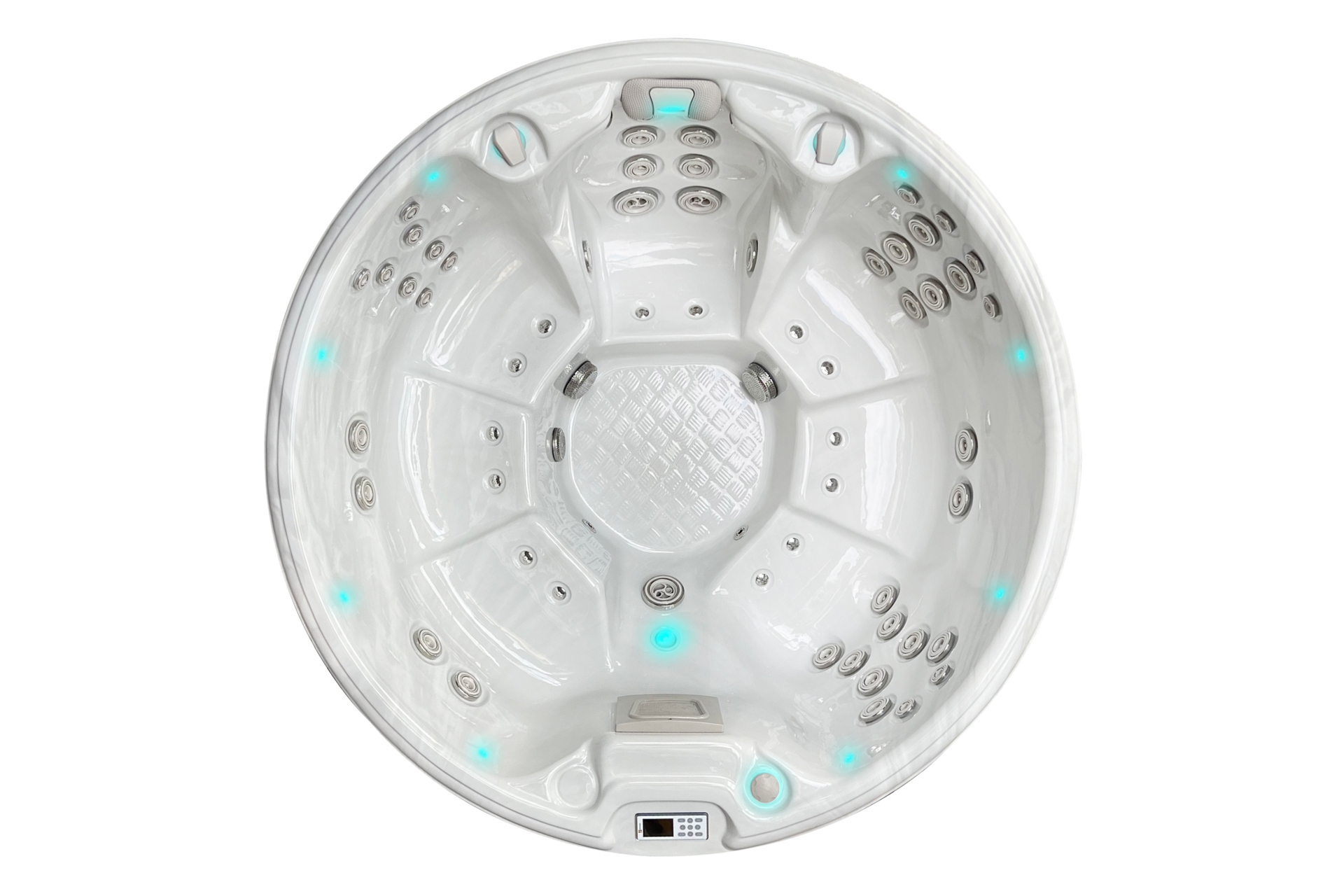 Wanna ogrodowa z hydromasażem Aquess Recharge 3101 7-osobowa Sterling White / OAK