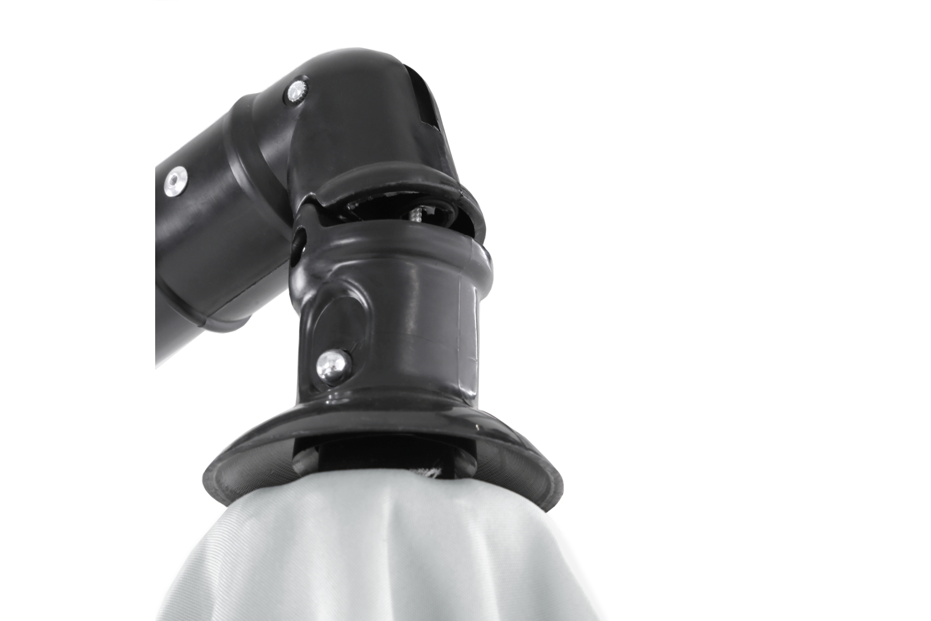 Parasol ogrodowy Malabo 300 cm Grey / Light Grey z podstawą