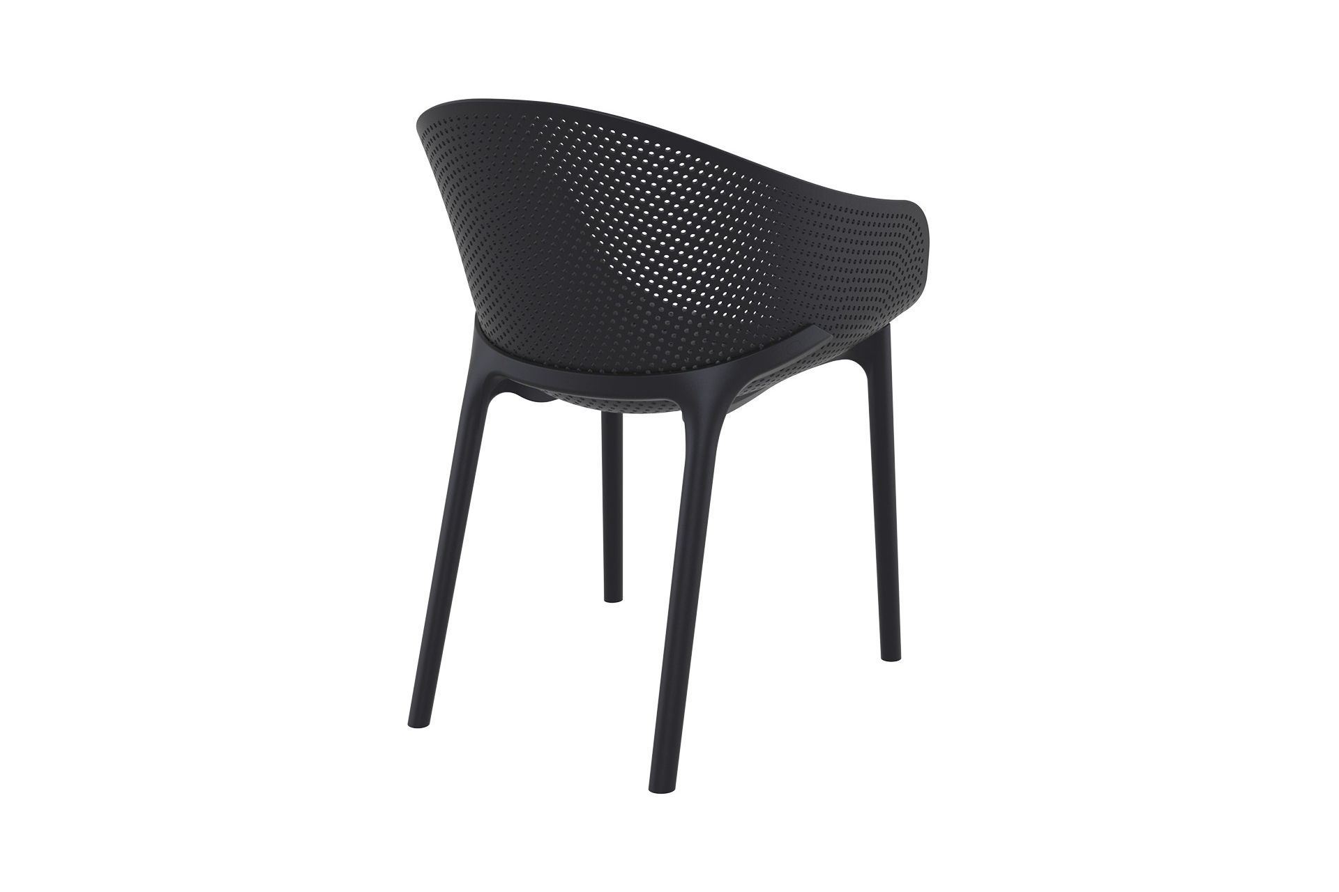 Krzesło Siesta Sky czarne na taras i balkon Krzesło Siesta Sky Black