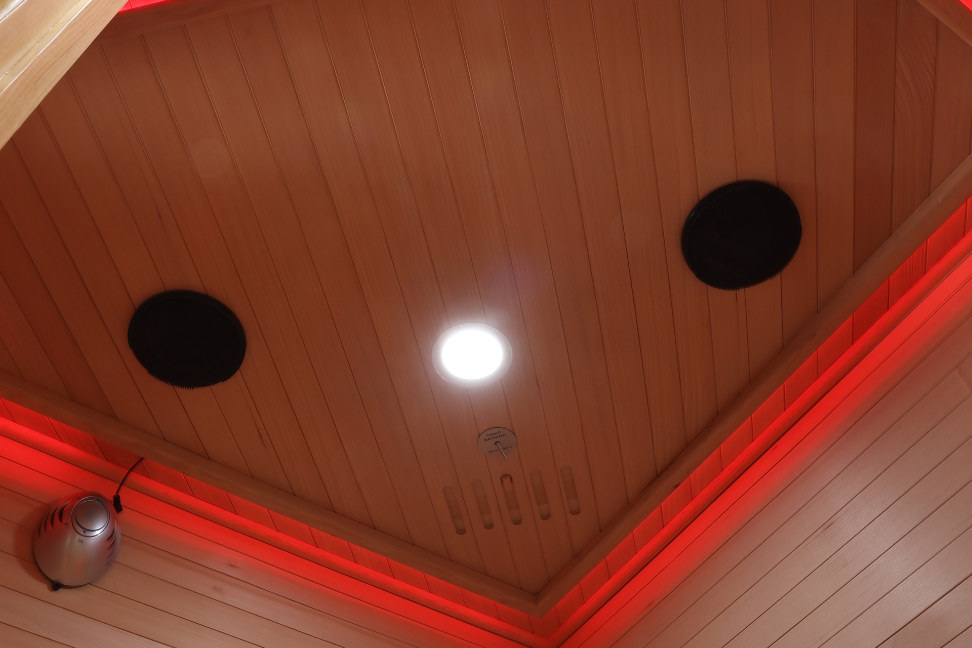 Sauna infrared narożna Nordum Basic D 2-osobowa naturalna