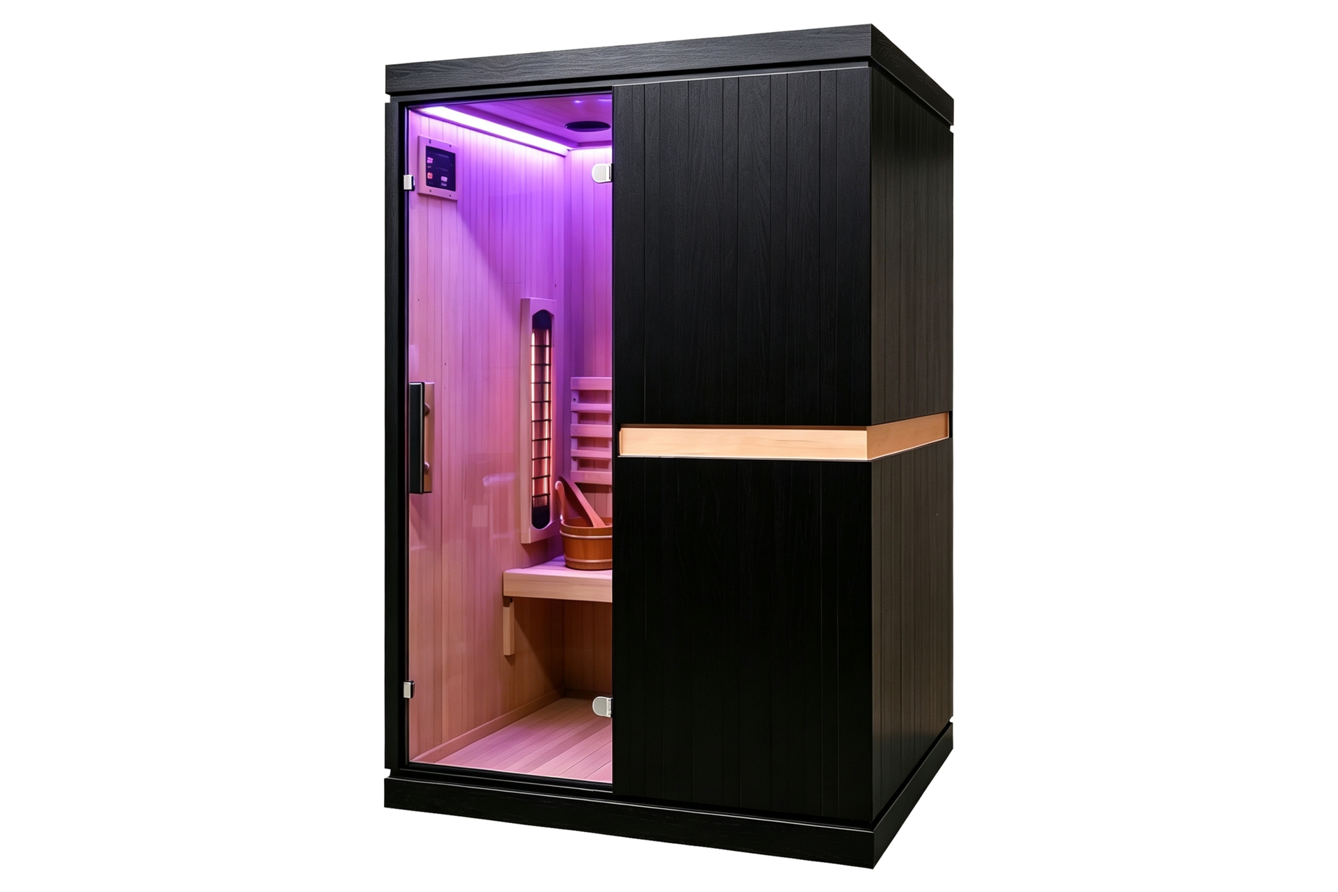 Sauna hybrydowa Nordum Combi Line 2-osobowa czarna