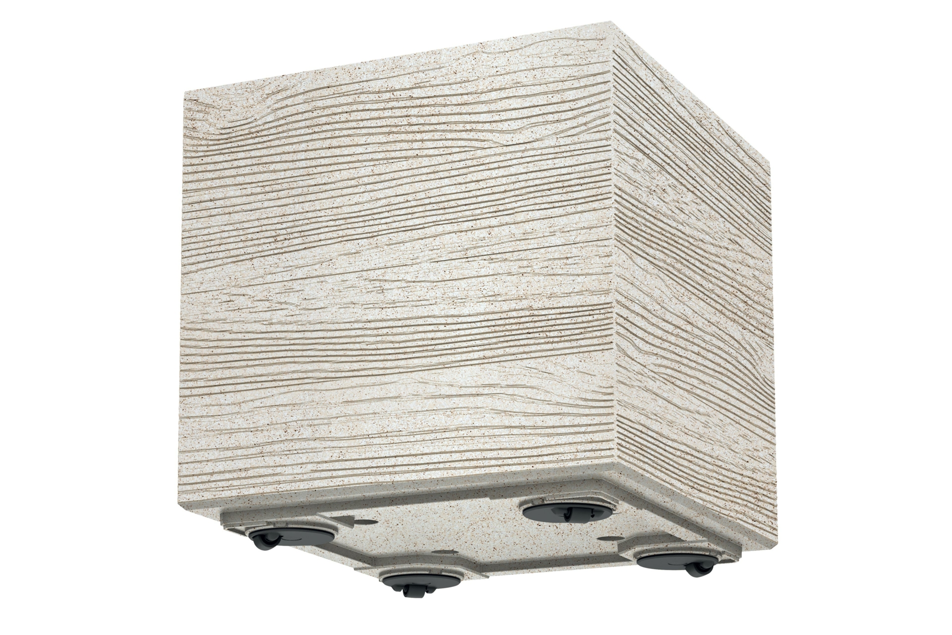 Donica ogrodowa Madera Square Eco Wood Eco White 31 l