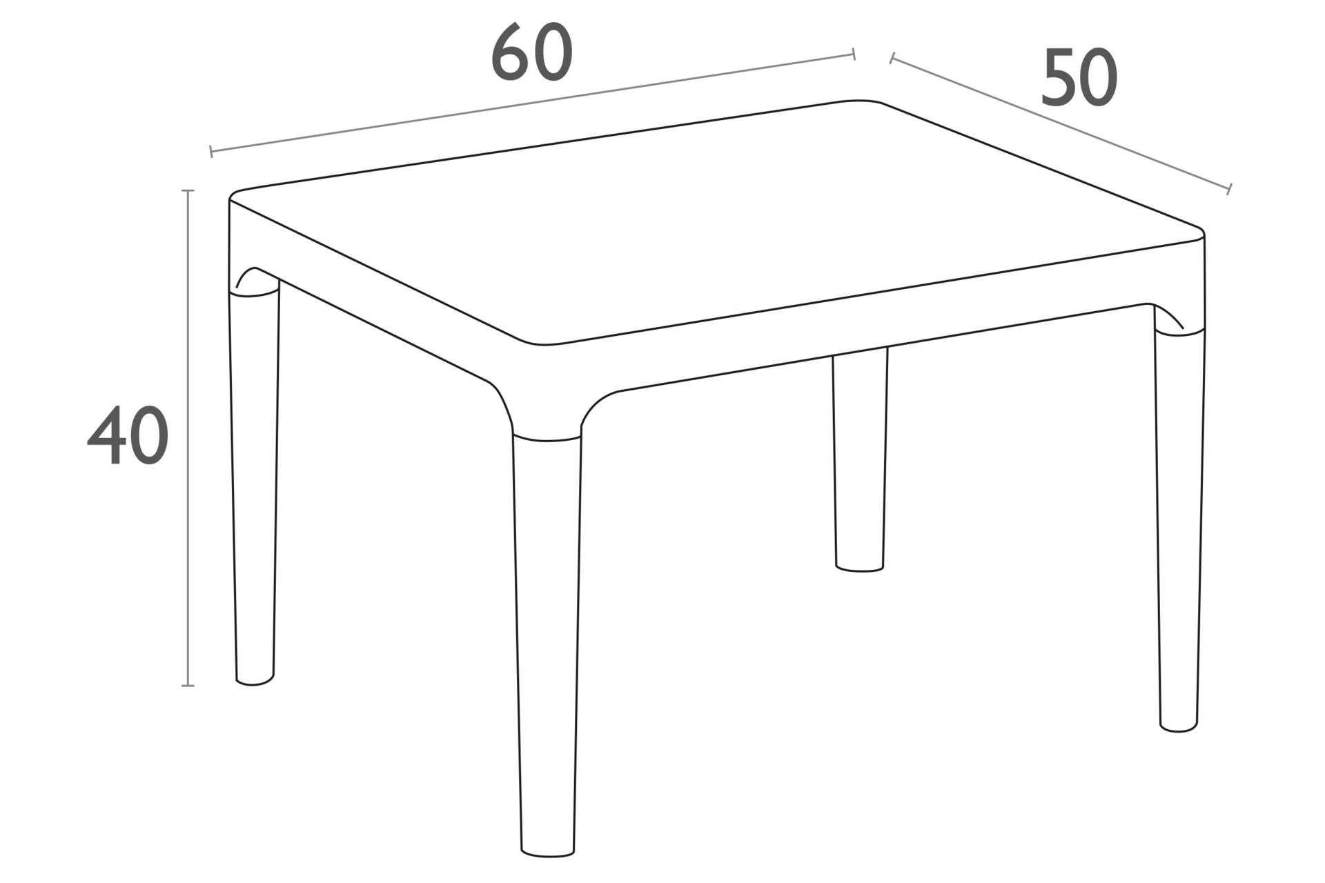 Stolik Siesta Sky Side Taupe