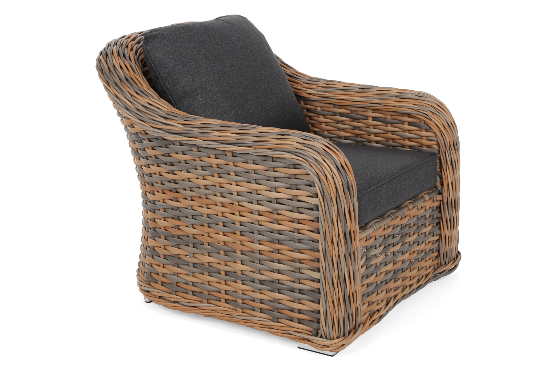 Meble ogrodowe technorattanowe Foggia Ginger Melange / Dark Grey