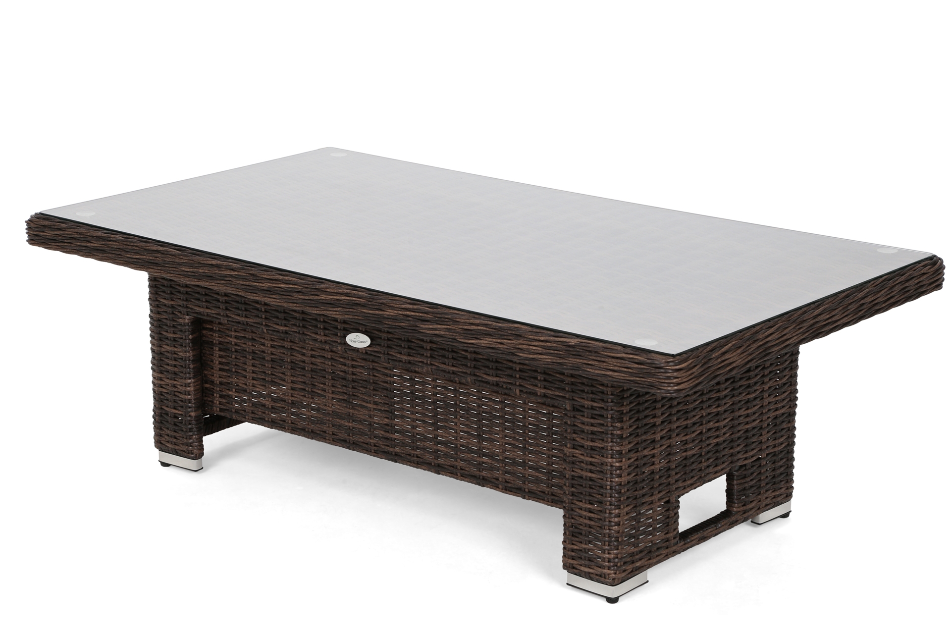 Narożnik ogrodowy technorattanowy Trivento Brown Mat / Brown Melange