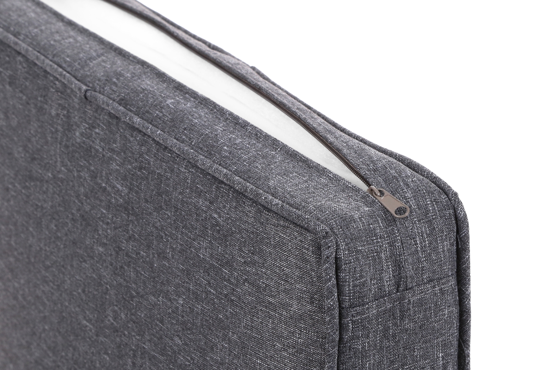 Jasnoszary zestaw wypoczynkowy Alicante dla 5-6 osób z technorattanu - sofa i fotele Meble ogrodowe technorattanowe Alicante Light Grey / Grey Melange