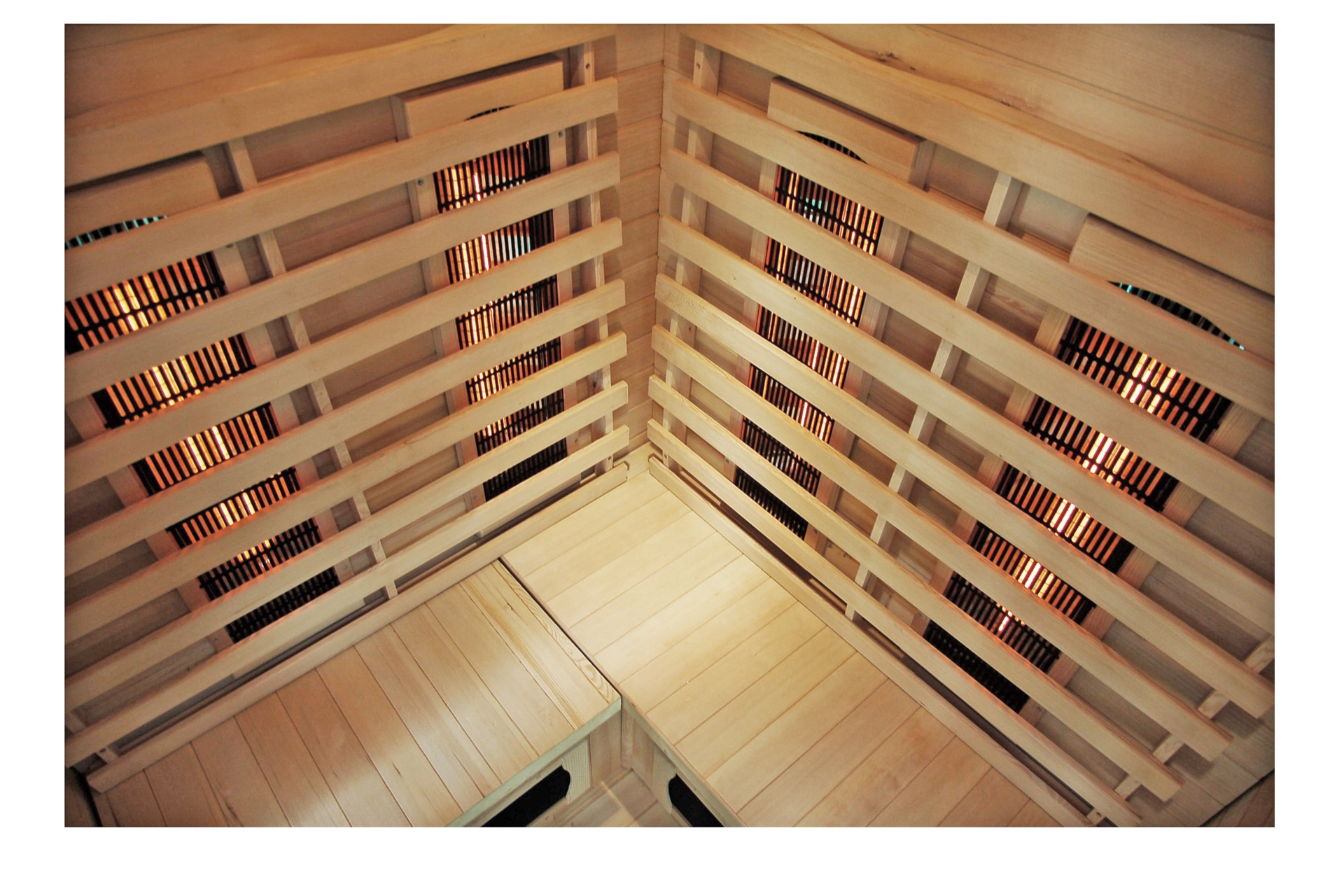 Sauna infrared narożna DH2C White z koloroterapią