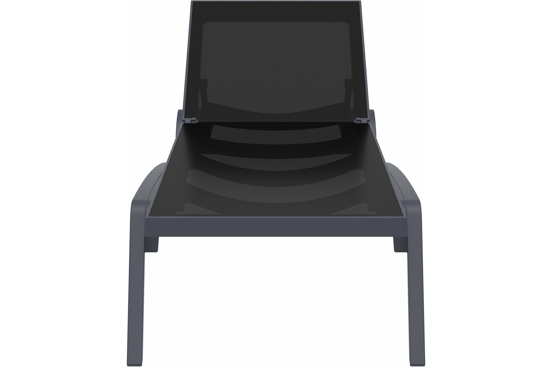 Leżak ogrodowy Siesta Pacific Dark Grey / Black