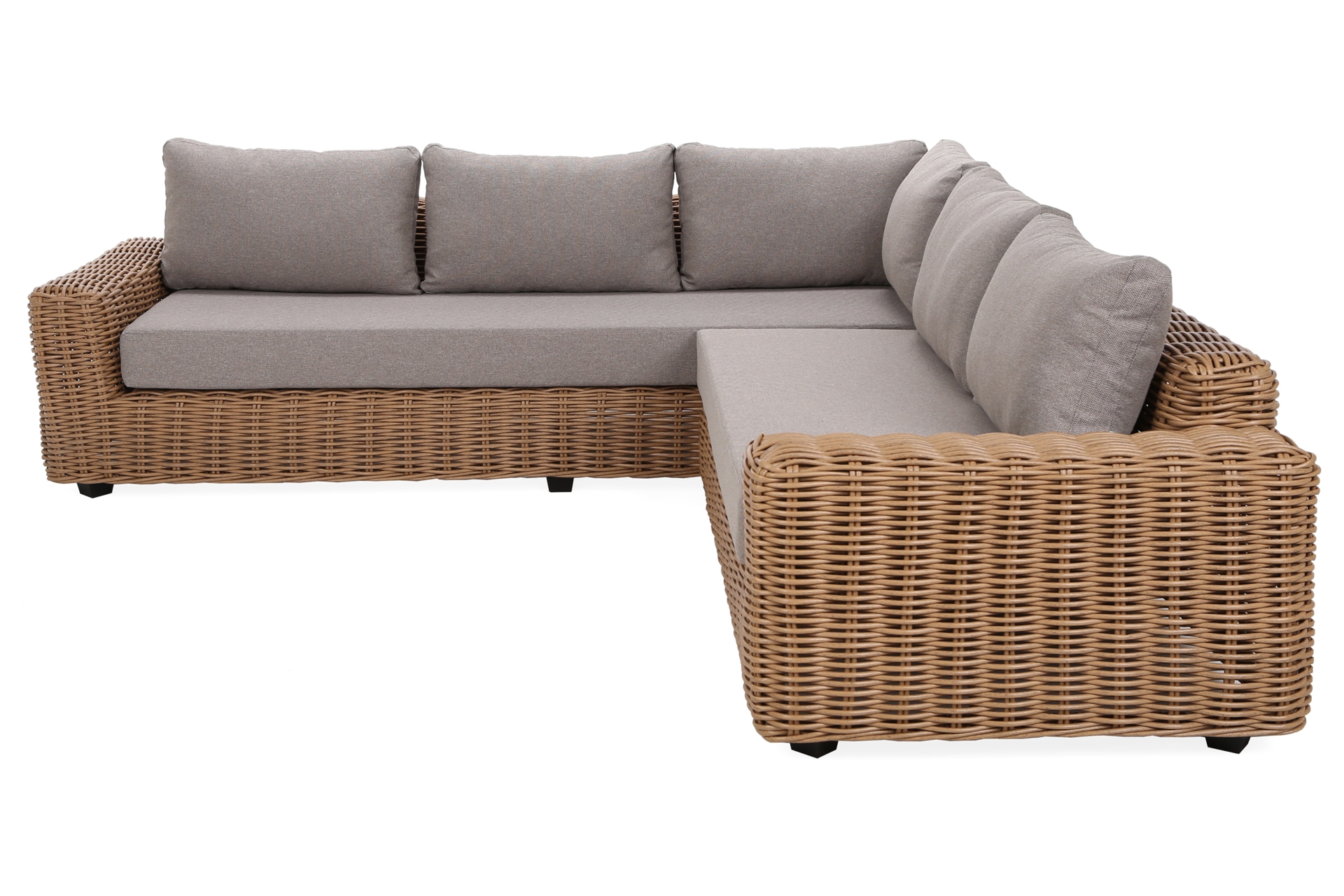 Narożne meble ogrodowe technorattanowe Umbria Beige / Taupe Melange