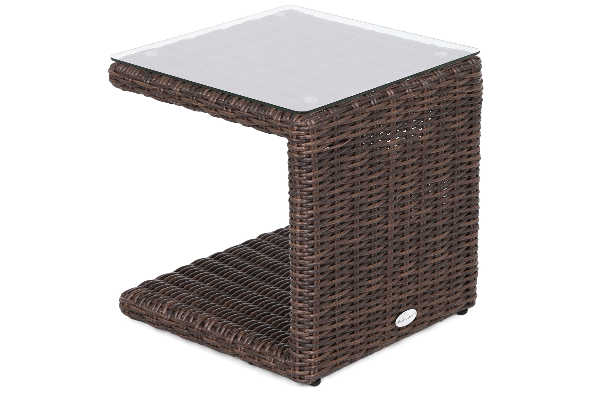 Zestaw leżaków ogrodowych z technorattanu Marbella Brown Mat / Brown Melange ze stolikiem