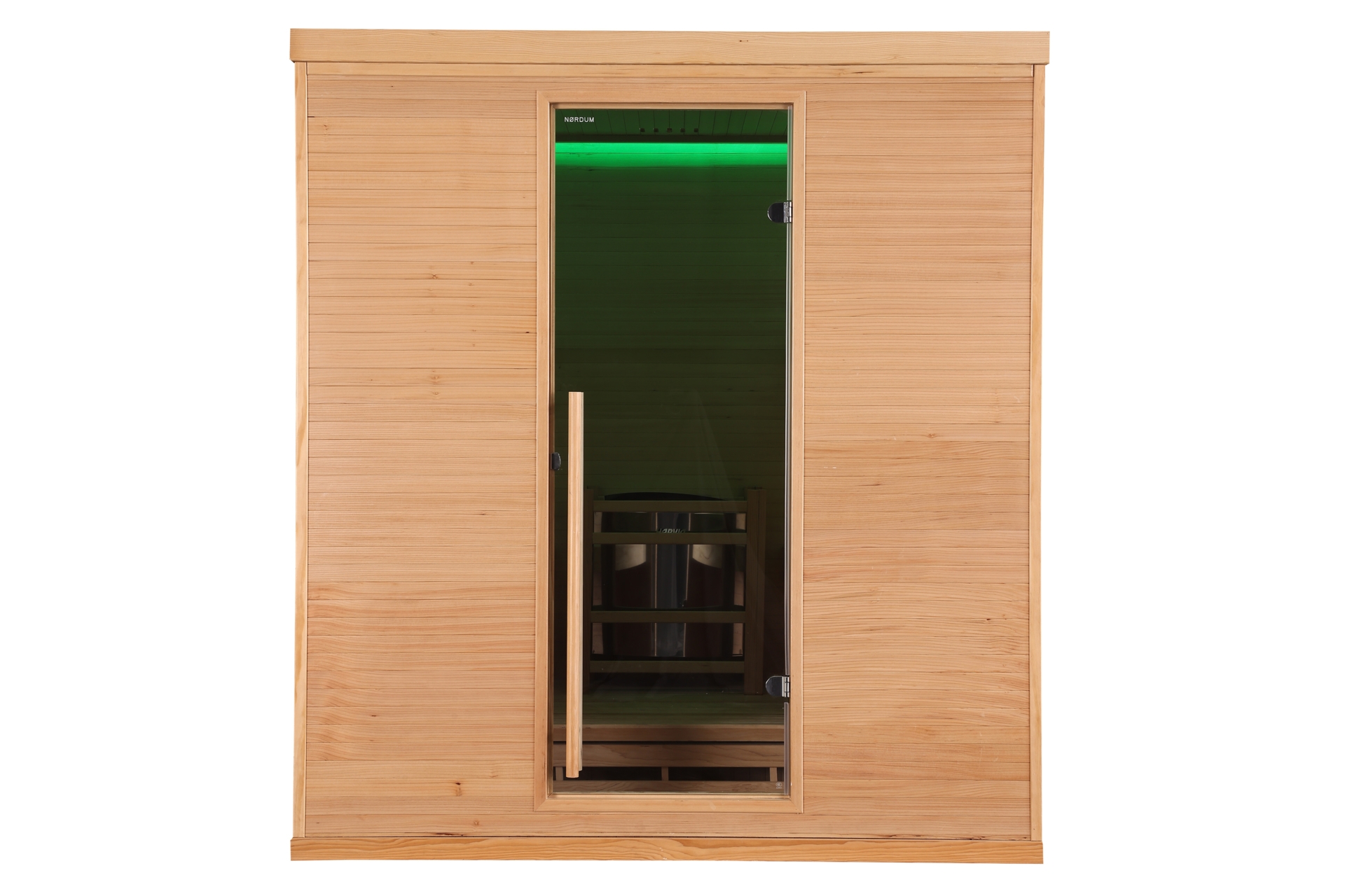 Sauna fińska narożna Nordum Pure One 5-osobowa naturalna