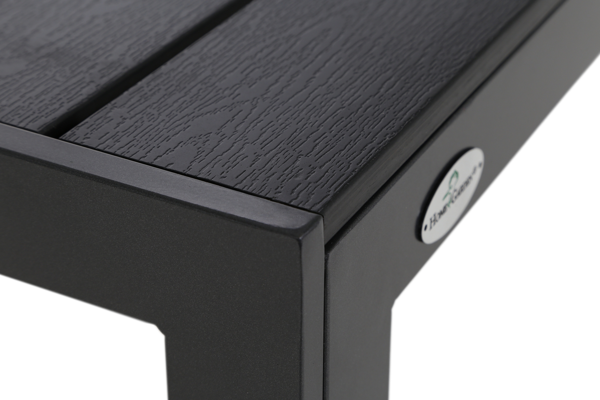 Meble ogrodowe aluminiowe Ibiza 150 cm Black / Black 6+1