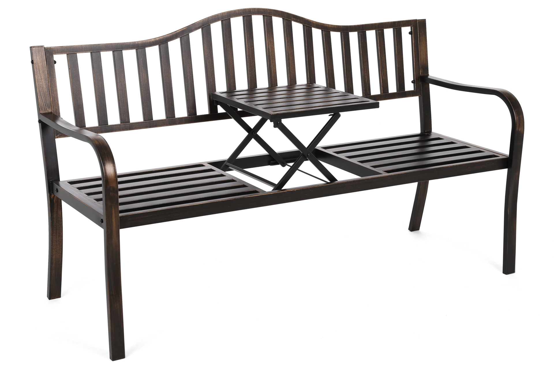 Ławka ogrodowa Classic Gold ze stolikiem  Ławka ogrodowa Classic Gold