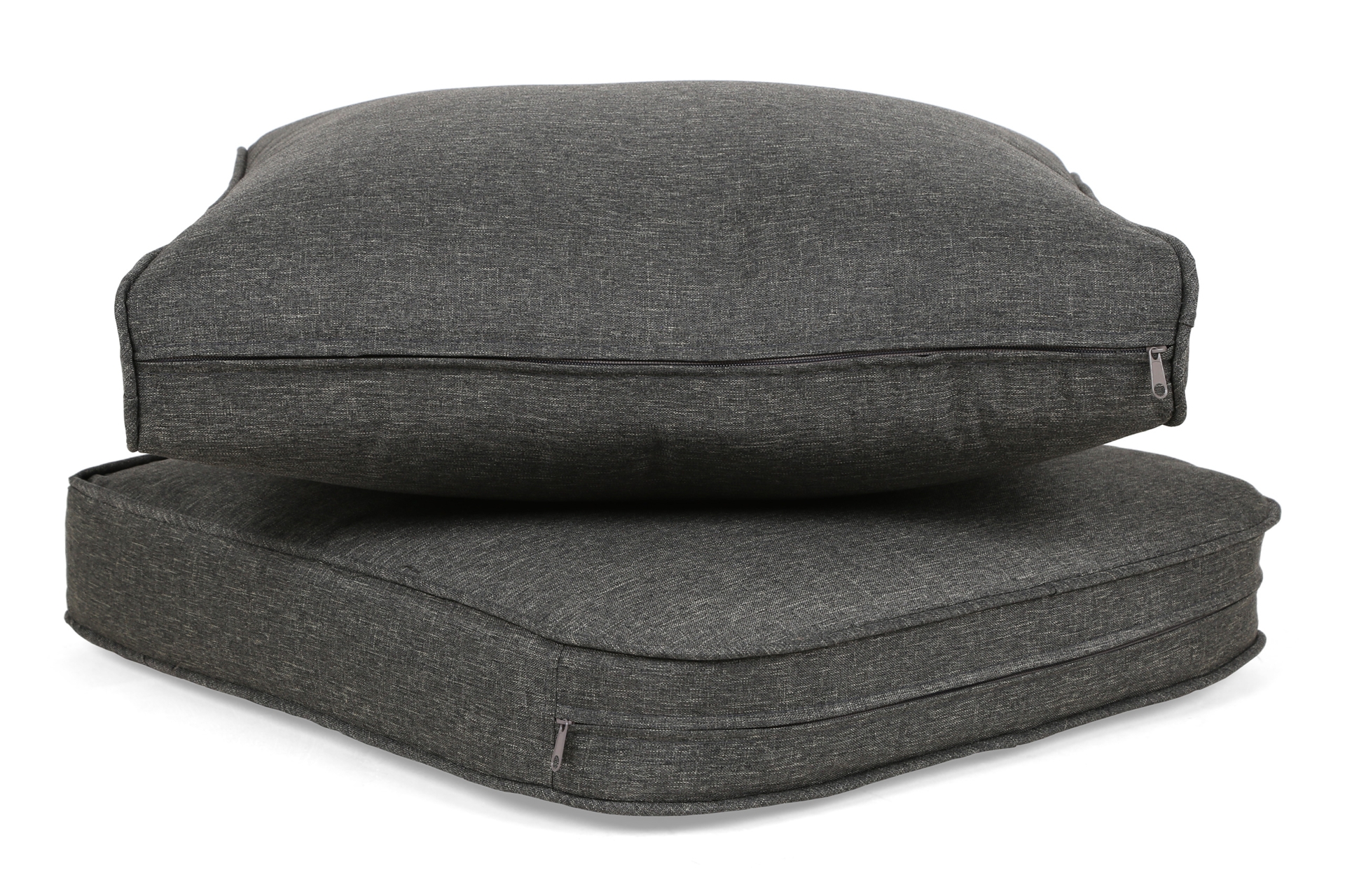 Narożny zestaw mebli ogrodowych Foggia Silk Grey / Grey Melange - szary - z technorattanu Narożny zestaw mebli ogrodowych Foggia Silk Grey / Grey Melange
