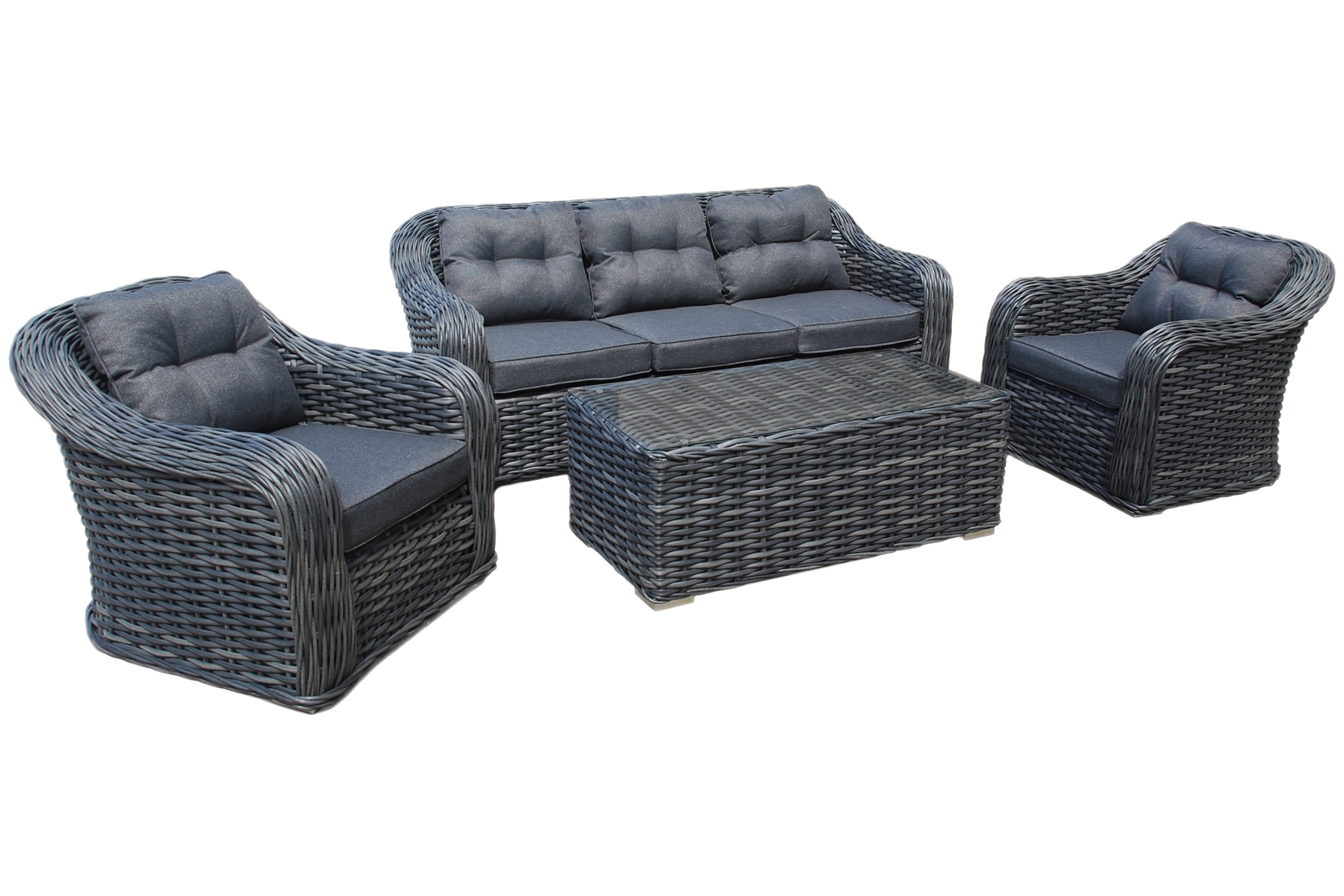 Meble ogrodowe technorattanowe Foggia Grey / Grey Melange