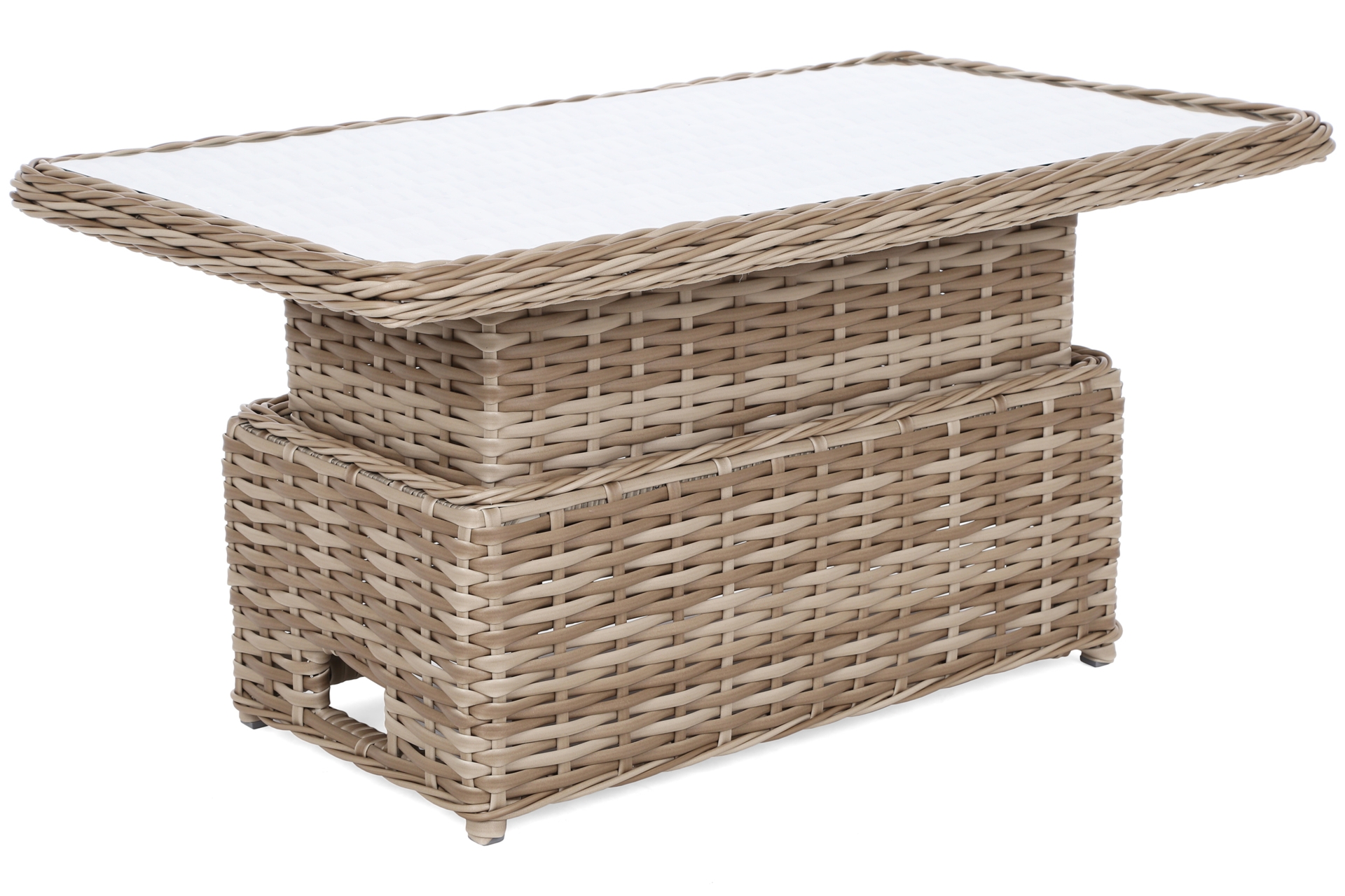 Narożny zestaw mebli ogrodowych Foggia Beige / Beige Melange