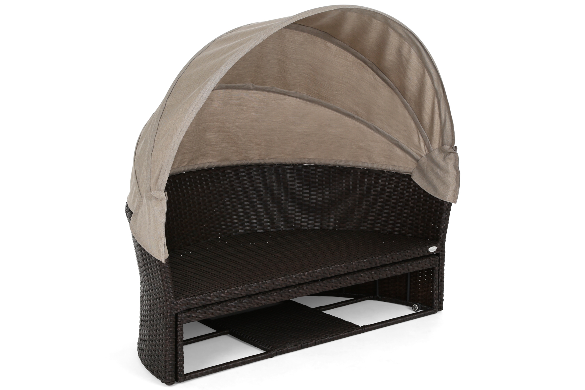 Sofa ogrodowa z baldachimem Sydney Brown Mat / Brown Melange