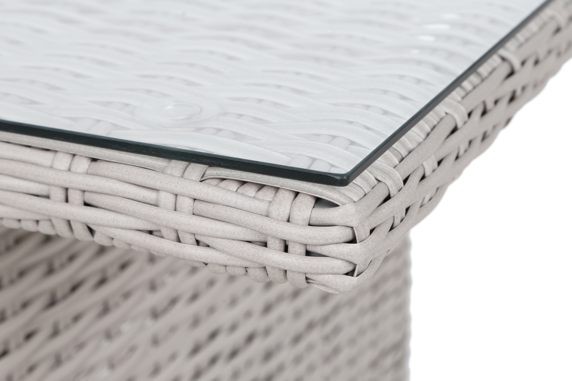 Meble ogrodowe technorattanowe Bergamo White / Grey