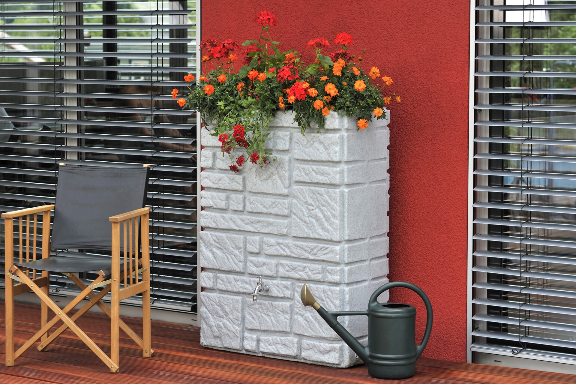 Zbiornik na deszczówkę MPI Maurano 300 l granitowy