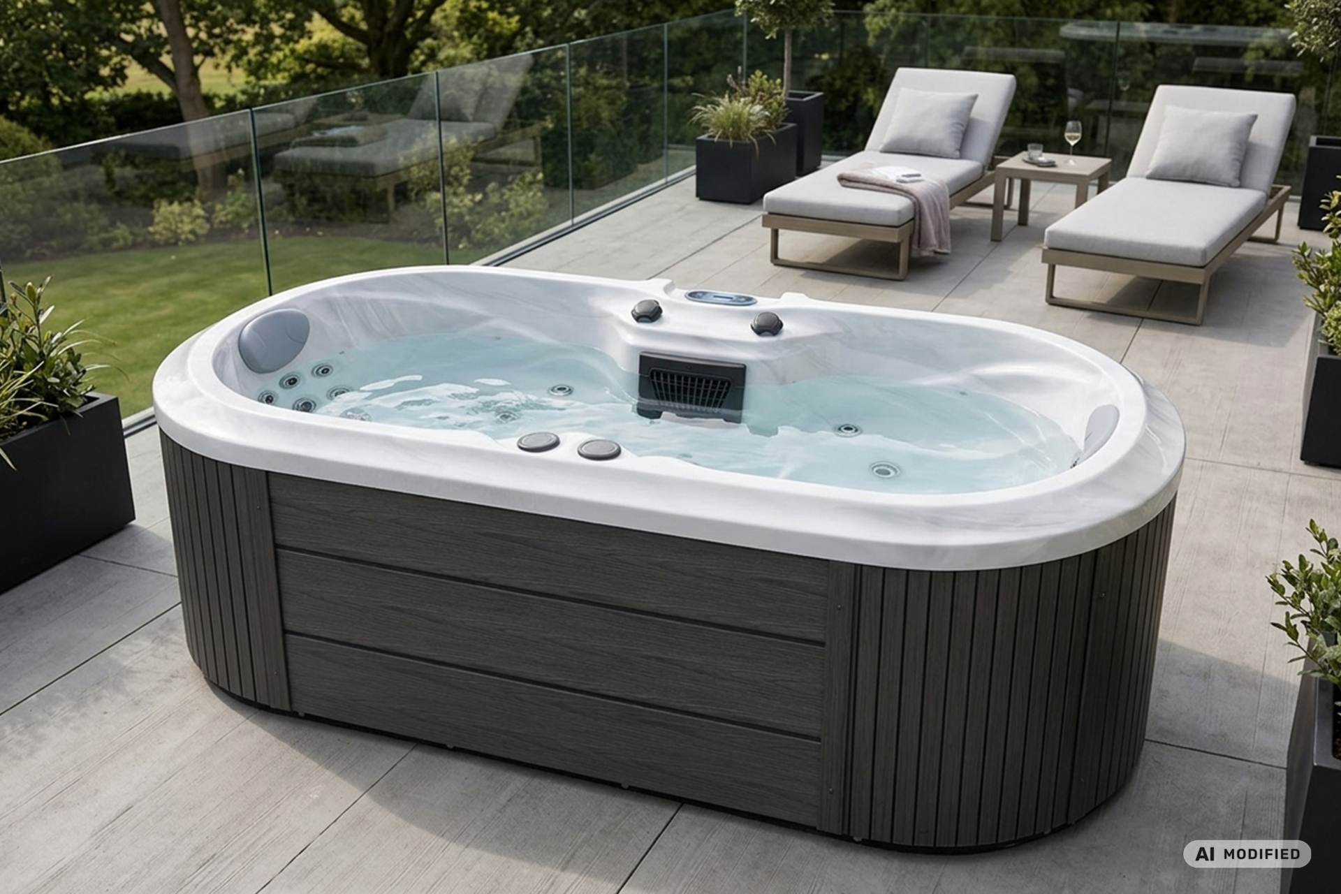 Wanna ogrodowa z hydromasażem Aquess Zenya 22501
