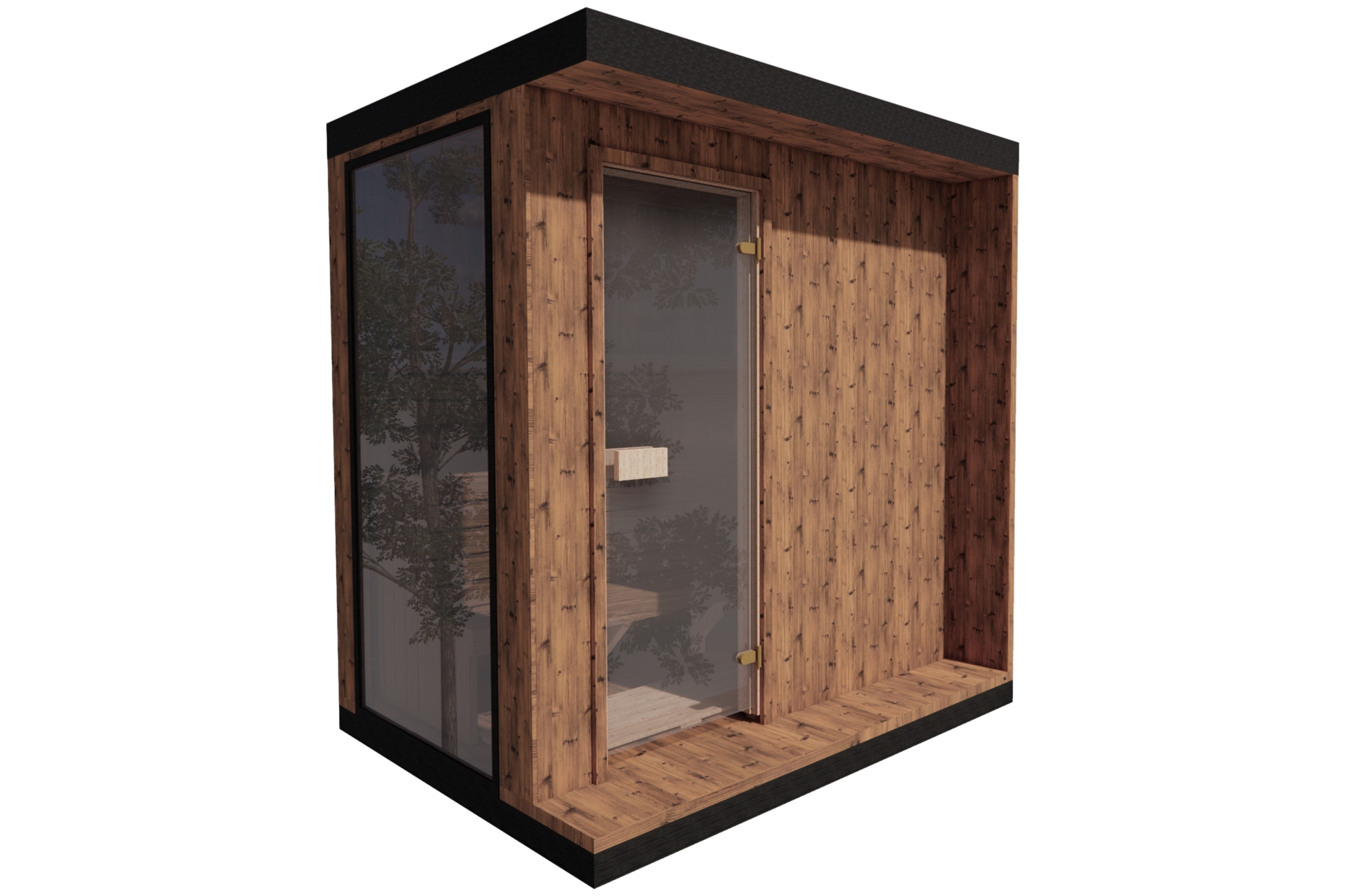 Sauna fińska zewnętrzna TerModula Mini 170 x 210 cm