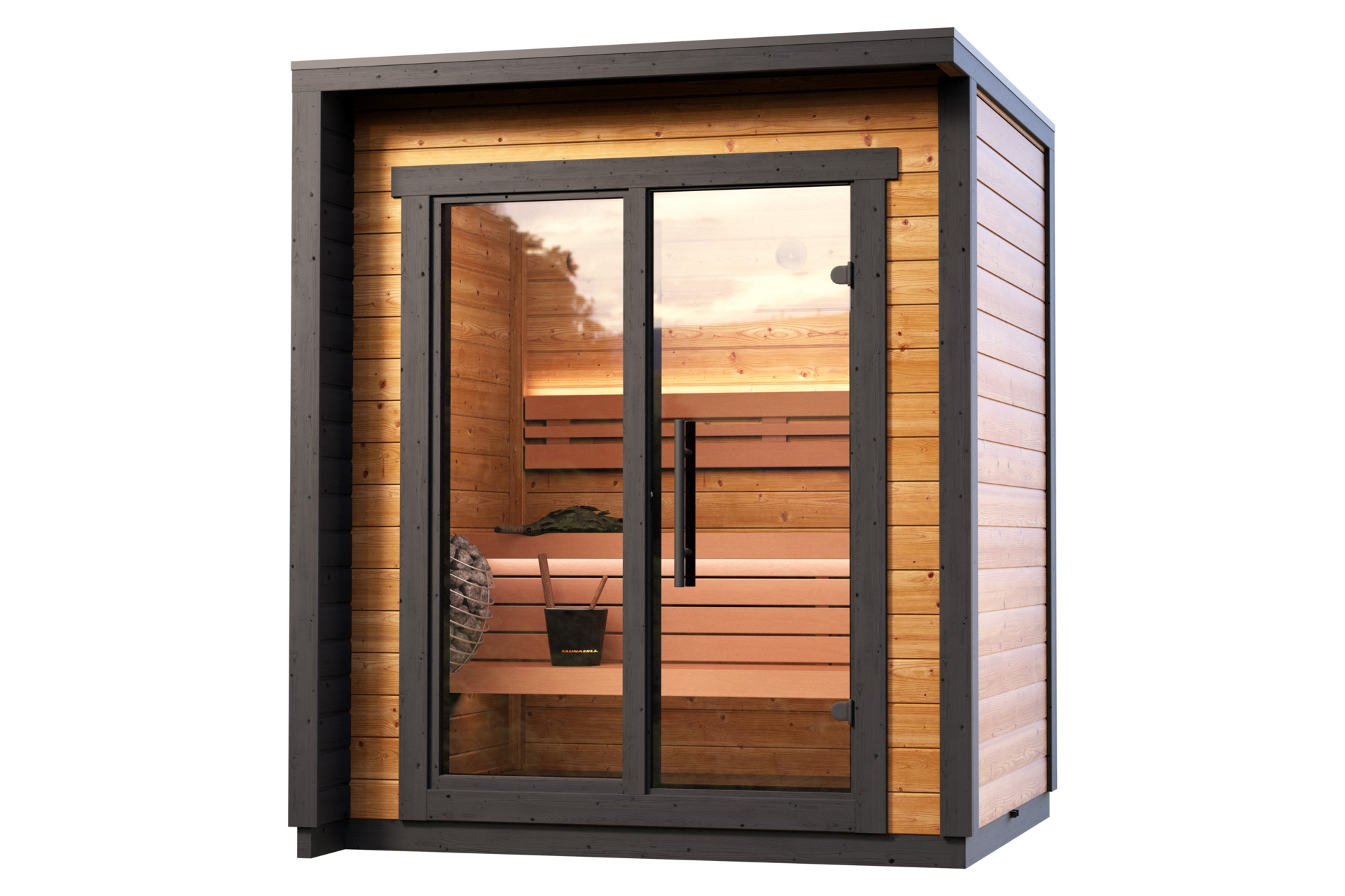 Sauna fińska zewnętrzna Leil® Saunas Patio XXS 3-osobowa