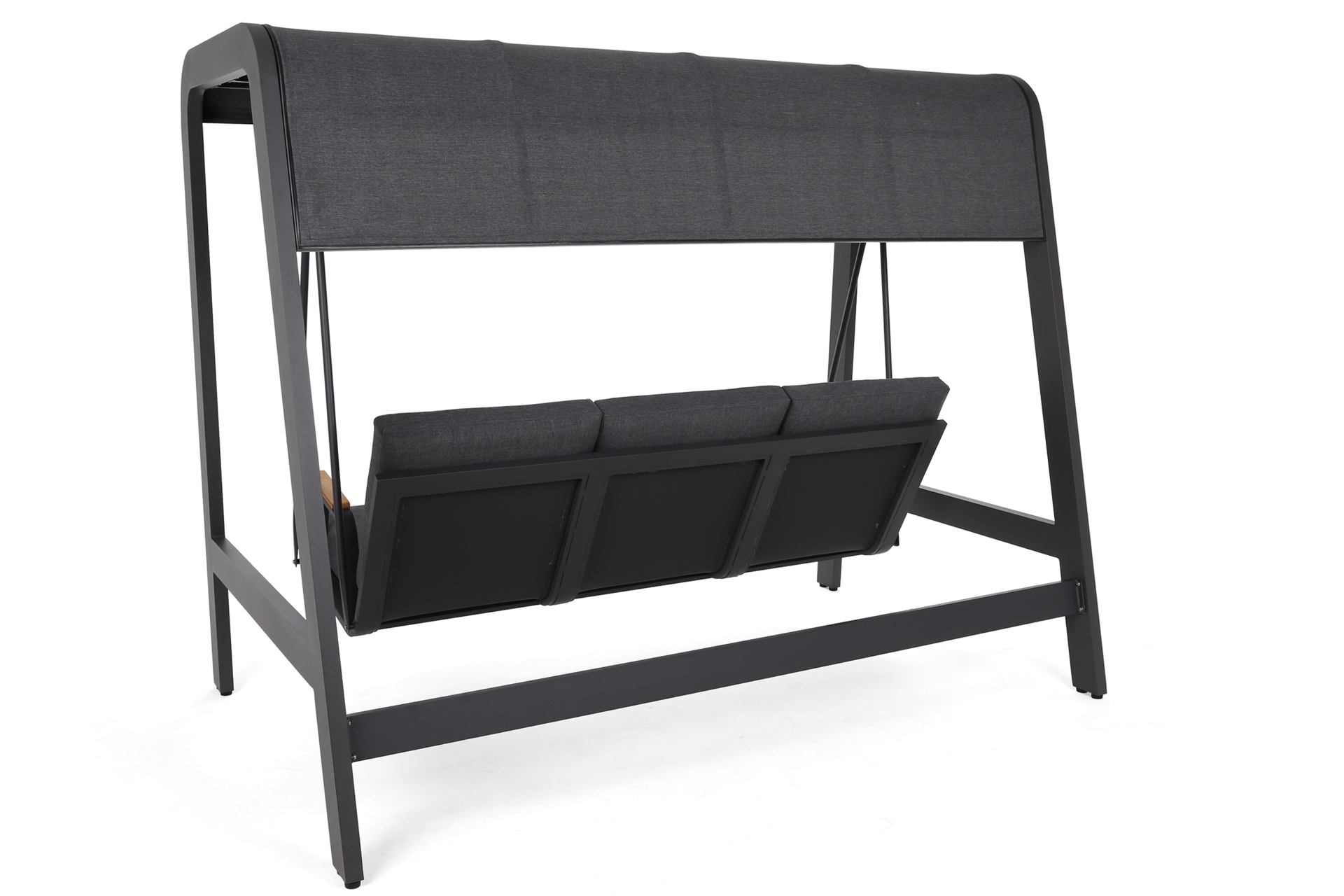 Huśtawka ogrodowa Mungia Dark Grey / Grey Melange z pokrowcem