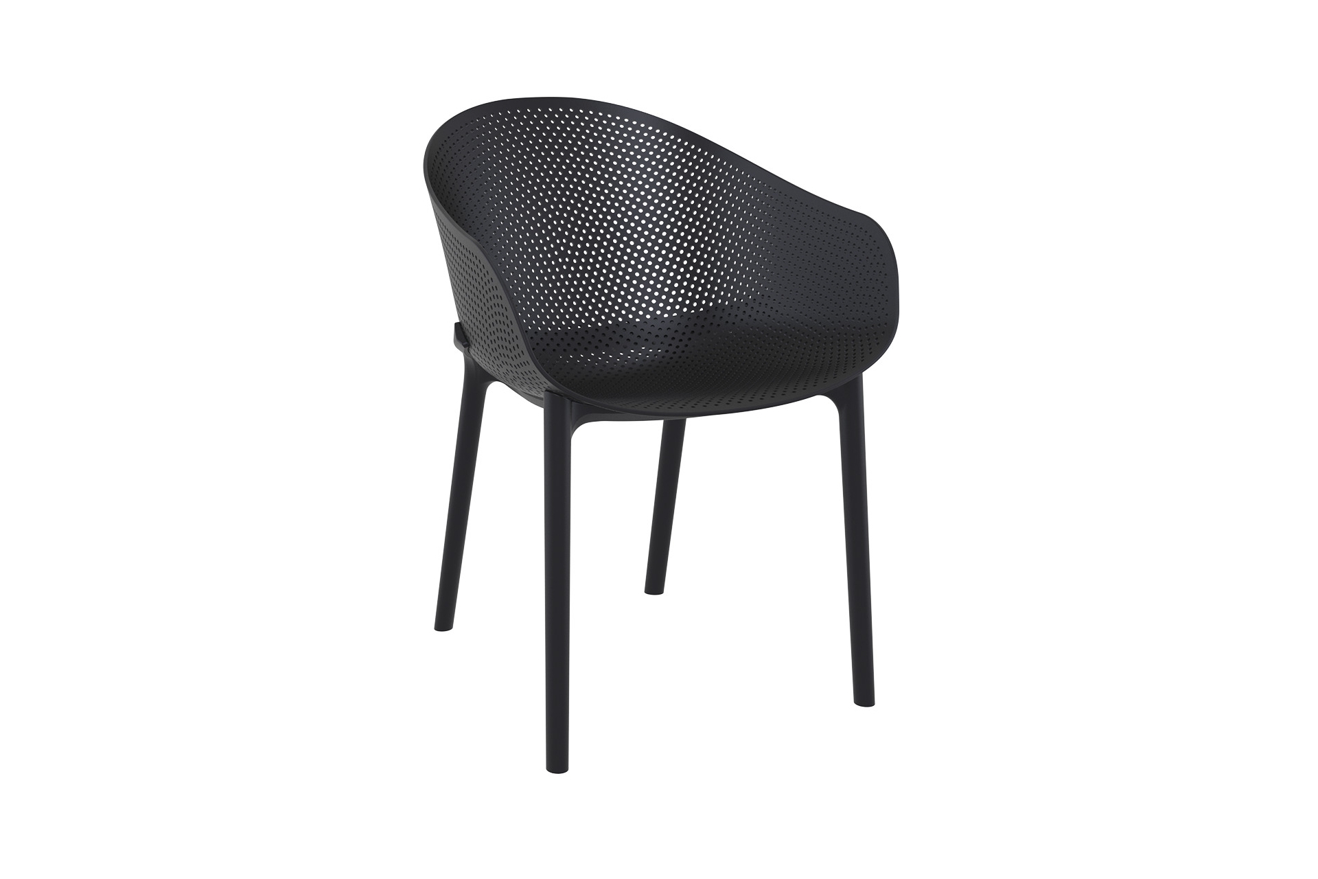 Krzesło Siesta Sky czarne na taras i balkon Krzesło Siesta Sky Black