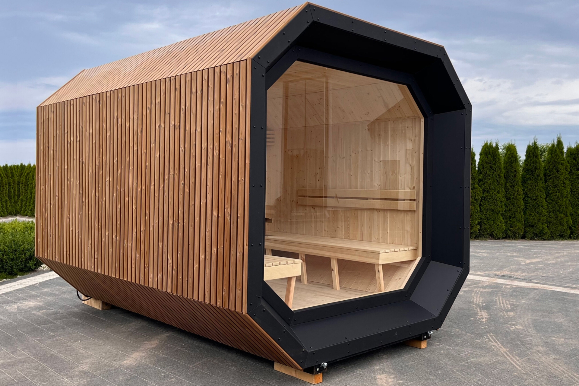 Sauna fińska ogrodowa Scandi 400 x 245 cm Sauna fińska ogrodowa Scandi 400 x 245 cm