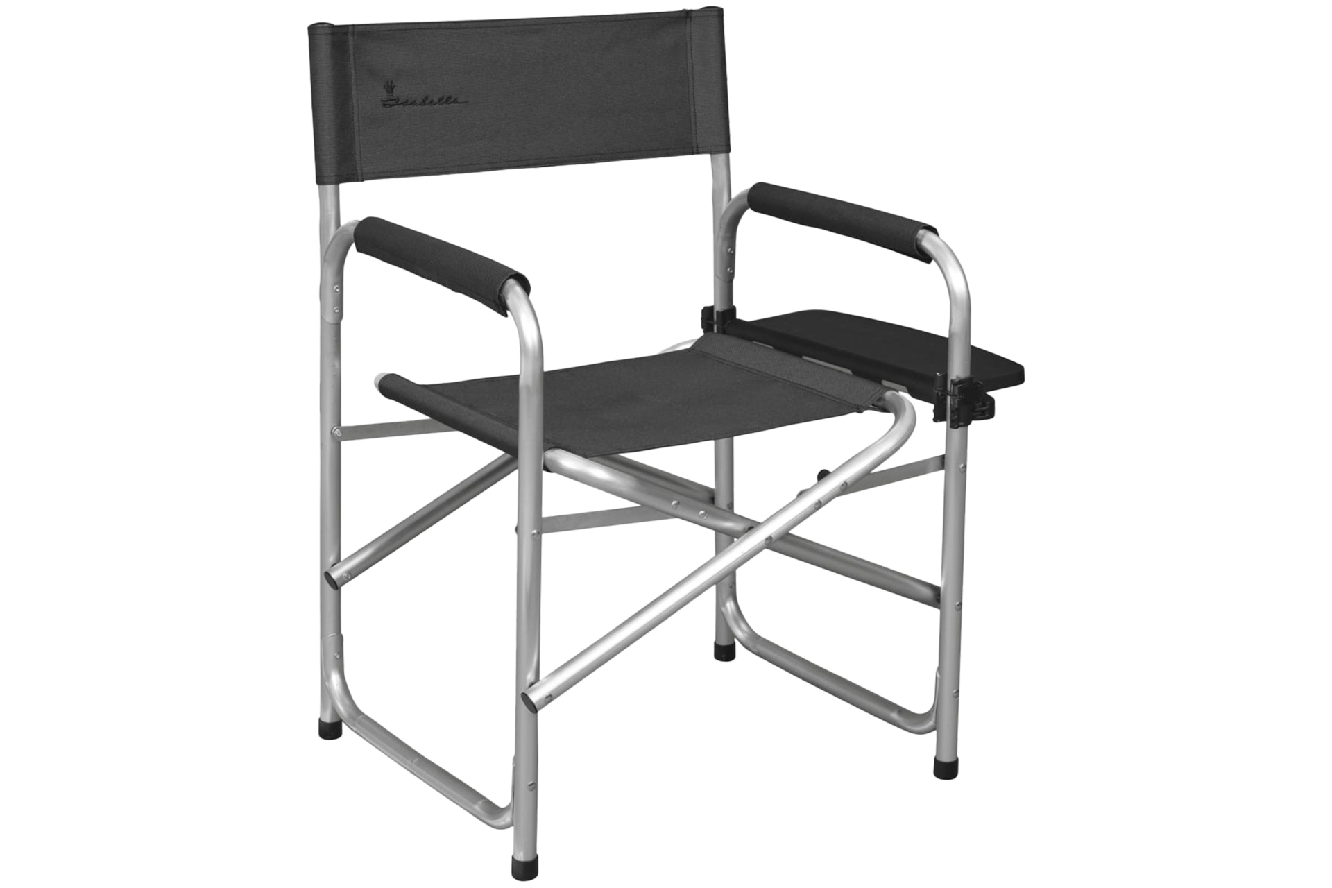 Krzesło turystyczne reżyserskie Isabella Silver / Dark Grey
