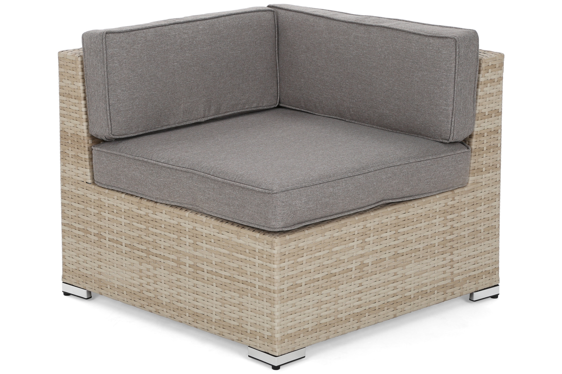 Narożnik modułowy z technorattanu Kansas Maxi Grey / Grey Melange Narożnik modułowy z technorattanu Kansas Maxi Beige / Beige Melange