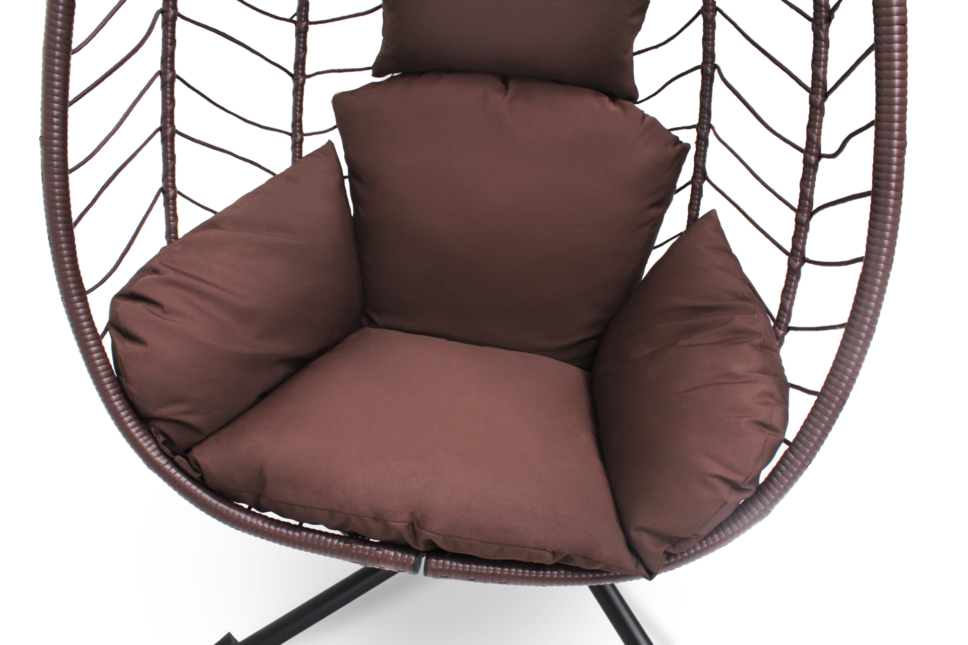 Fotel wiszący kokon Lugo Black / Brown