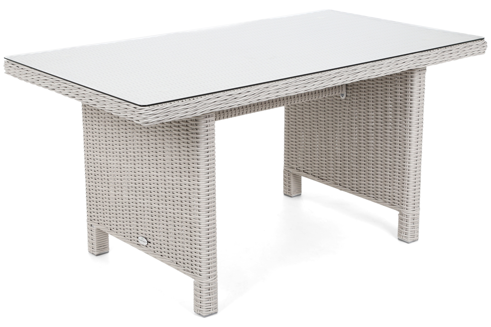 Narożnik ogrodowy technorattanowy lewy Alicante - biały - dla 6 osób Narożnik technorattanowy lewy Alicante White / Grey