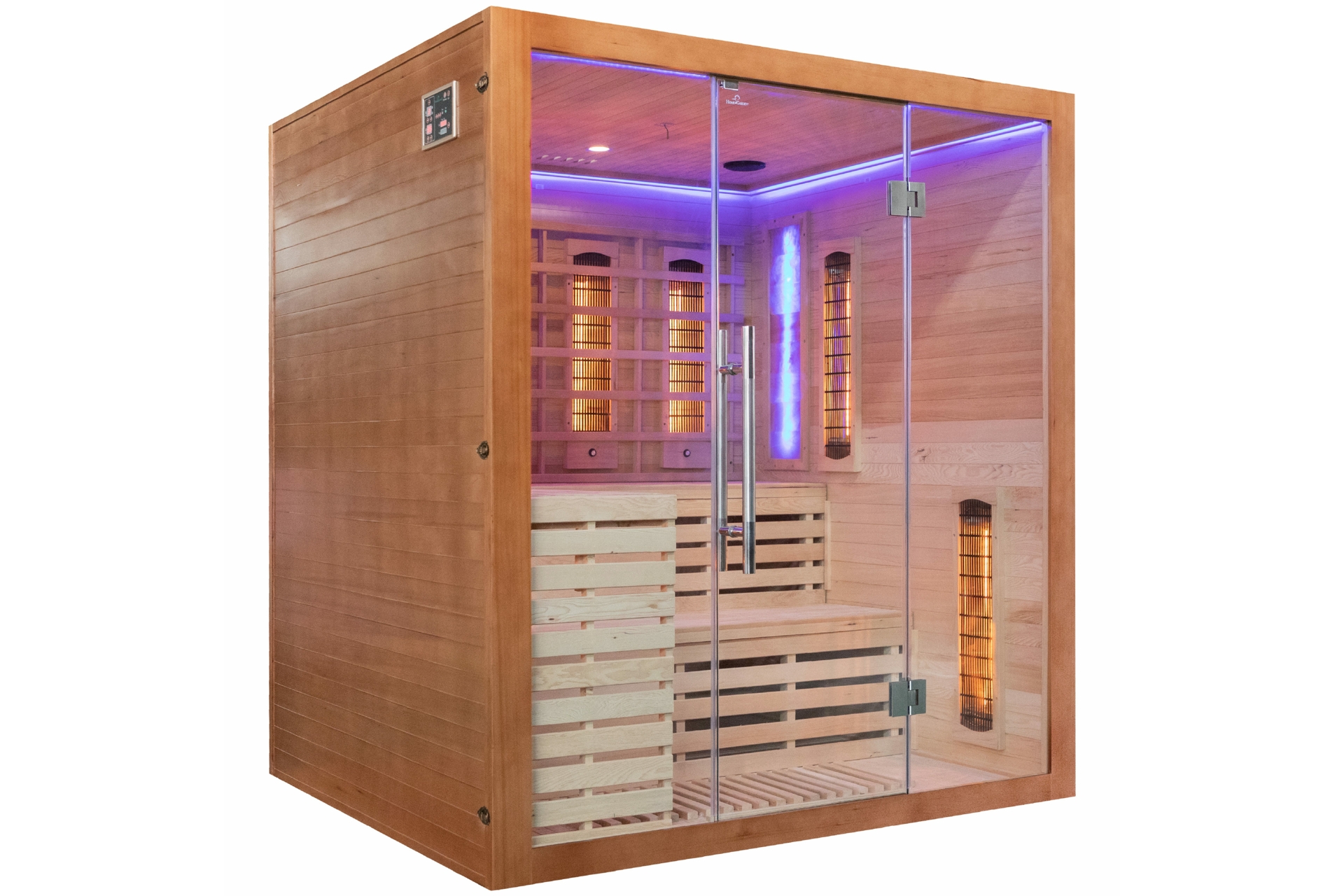 Sauna infrared Nordum Solea 4-osobowa Smart brązowa
