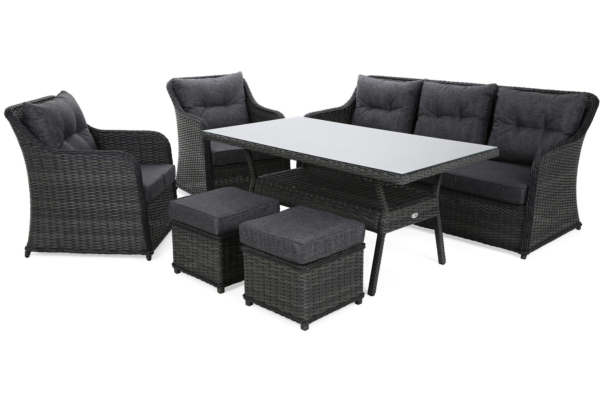 Meble ogrodowe technorattanowe Bergamo Elegant Grey / Grey Melange