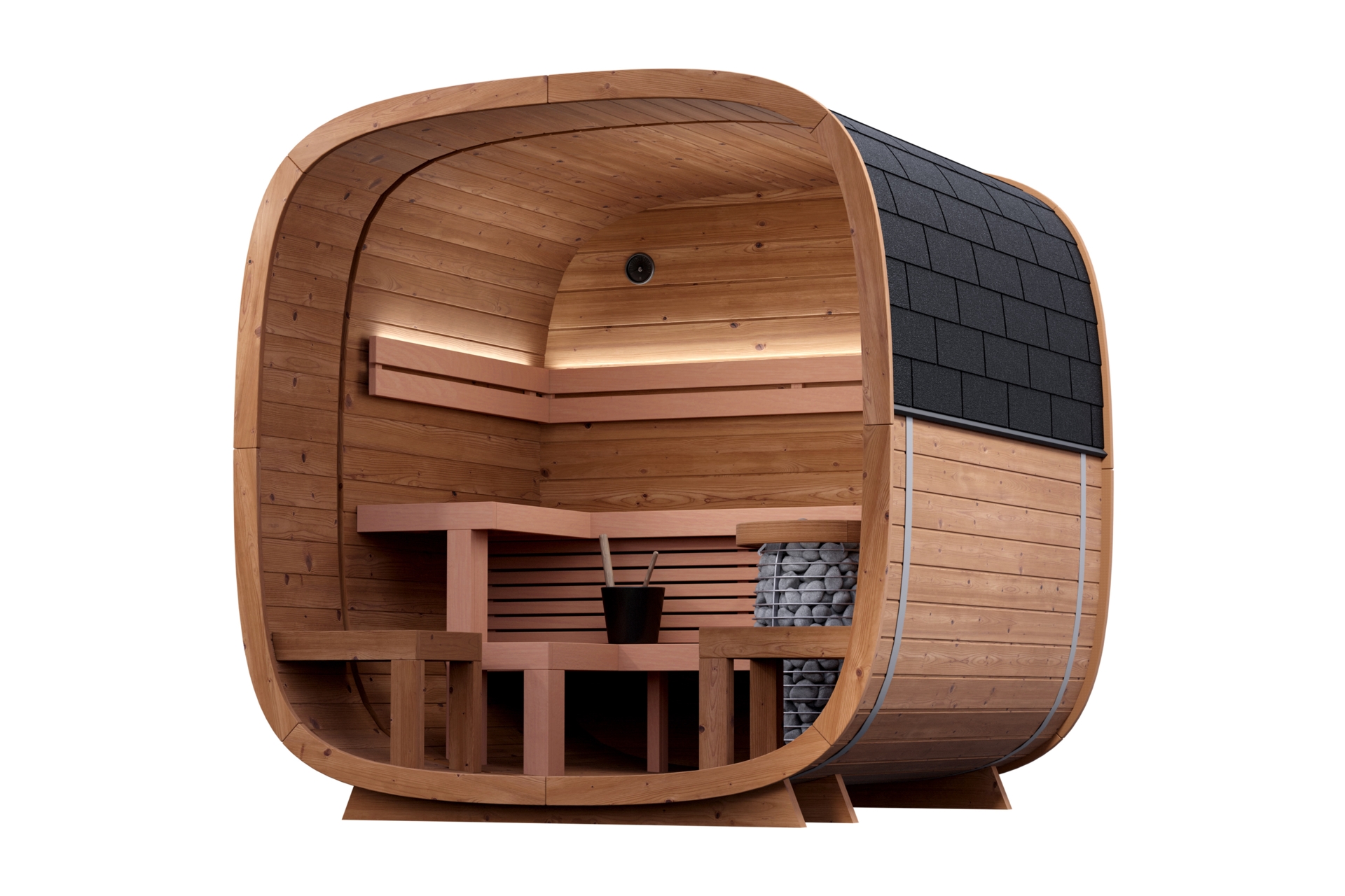 Sauna fińska zewnętrzna Leil® Saunas Dice Comfy 2.0 4-osobowa