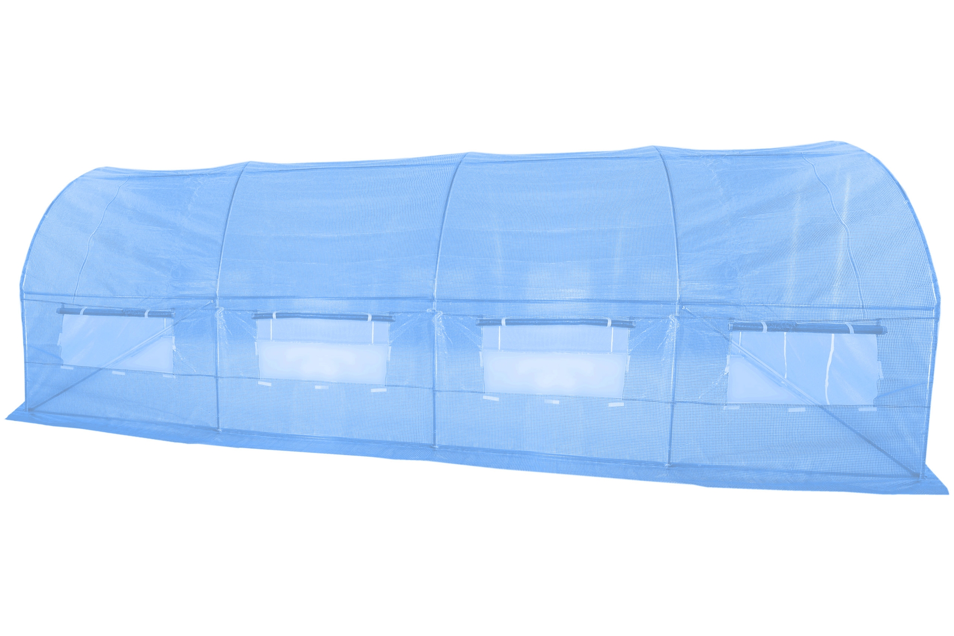 Tunel foliowy 300 x 600 cm (18 m²) stelaż + folia niebieska