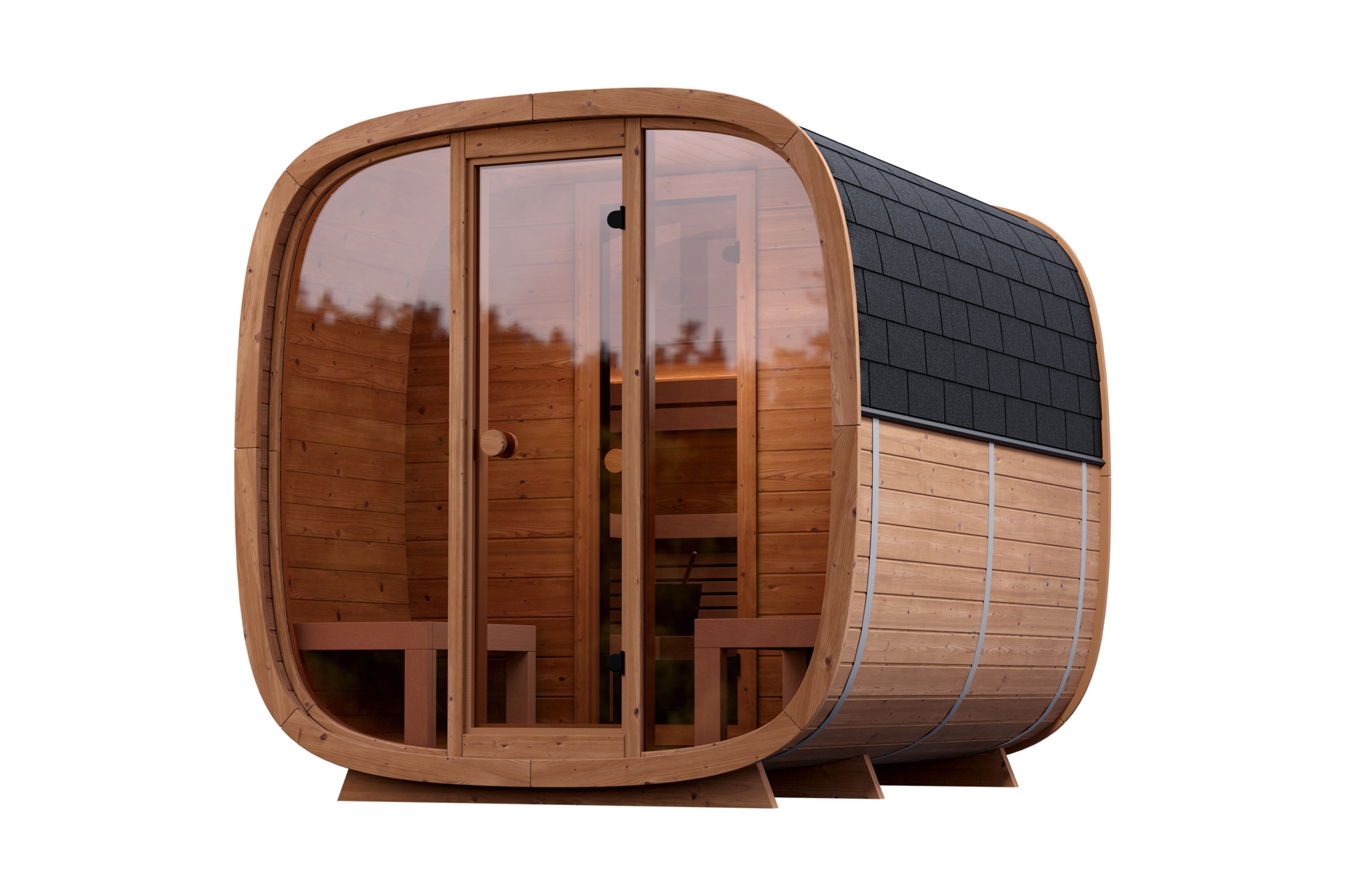 Sauna fińska zewnętrzna Leil® Saunas Dice Dual 4-osobowa