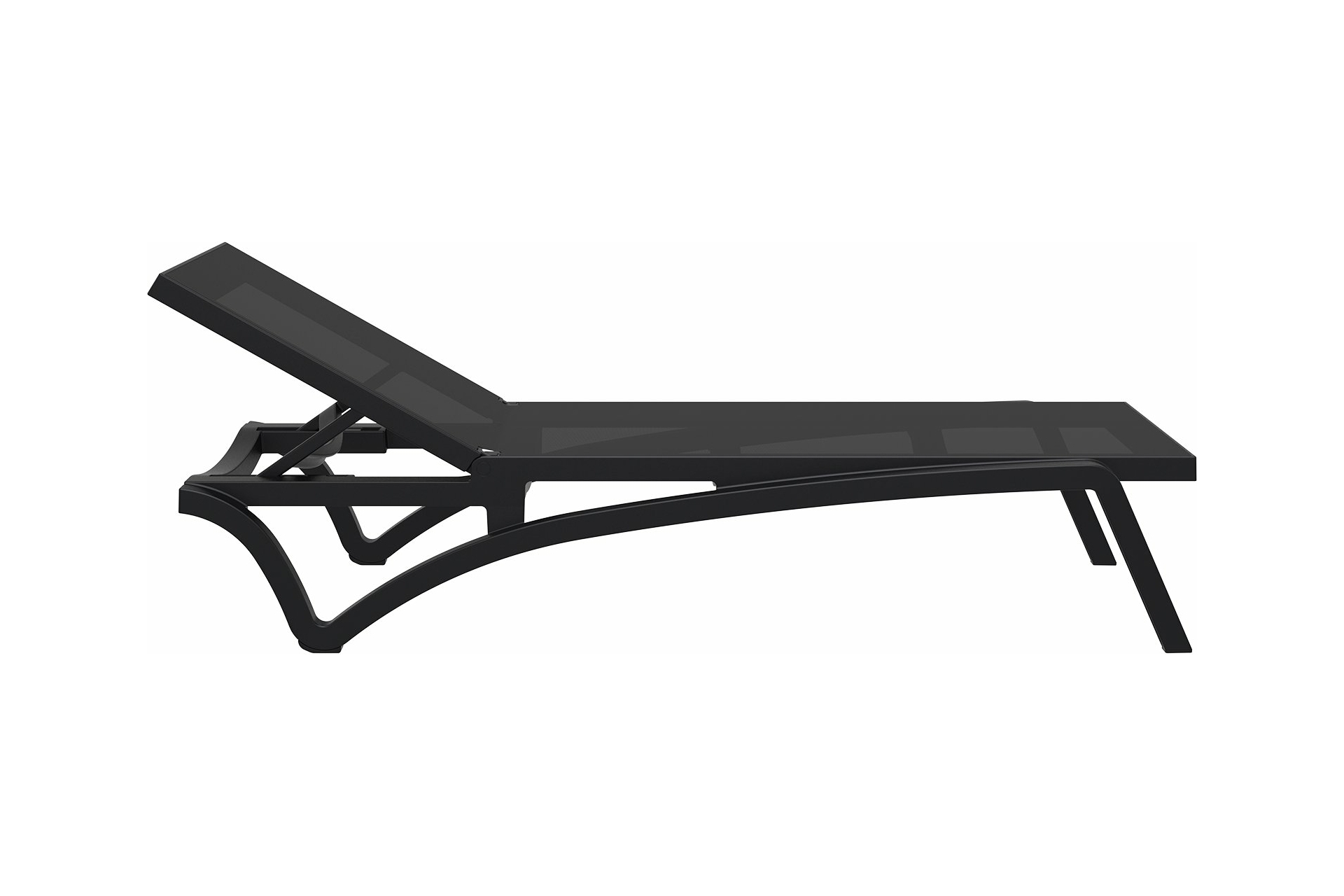 Leżak ogrodowy Siesta Pacific Black / Black