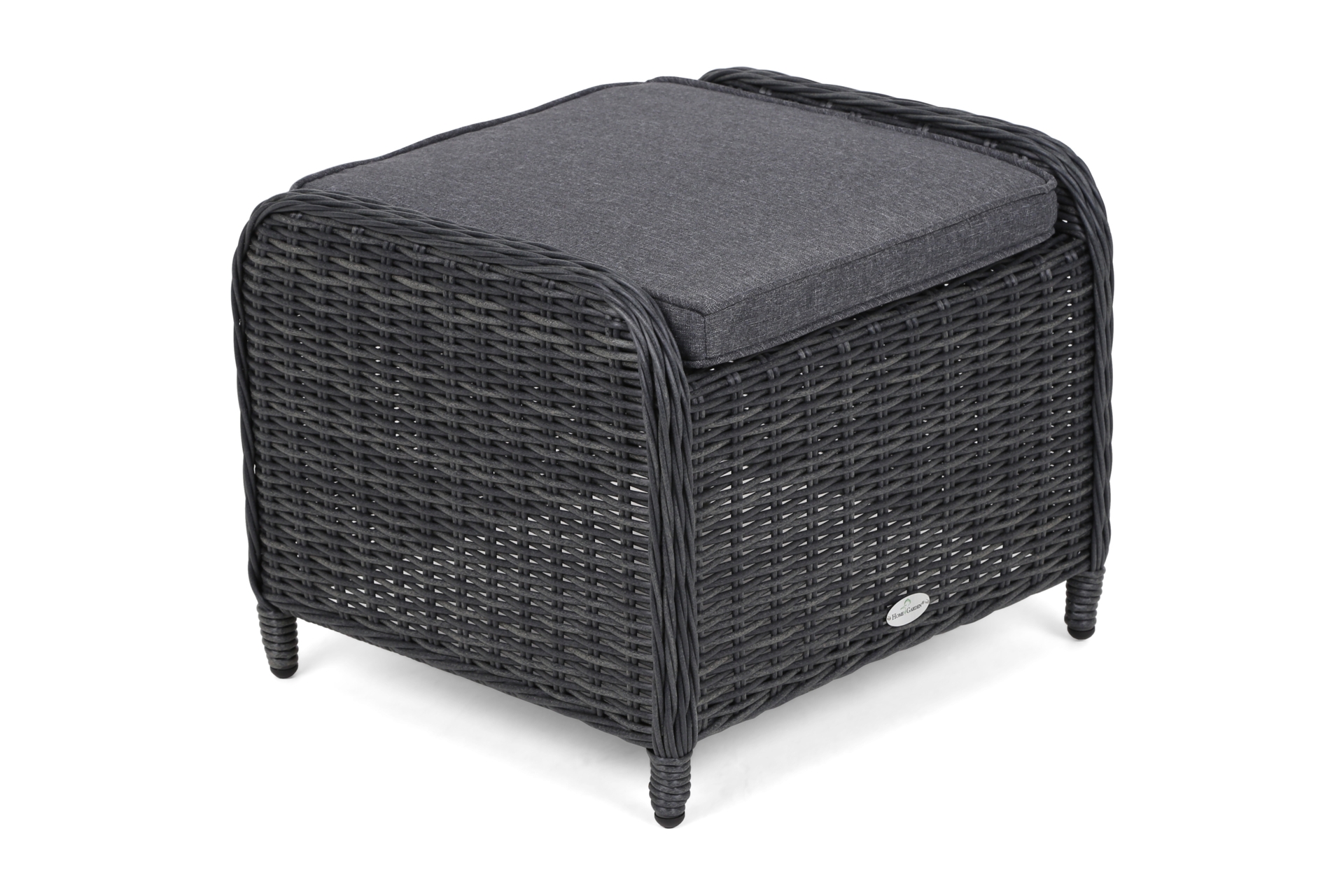 Podnóżek technorattanowy Bristol Grey / Grey Melange